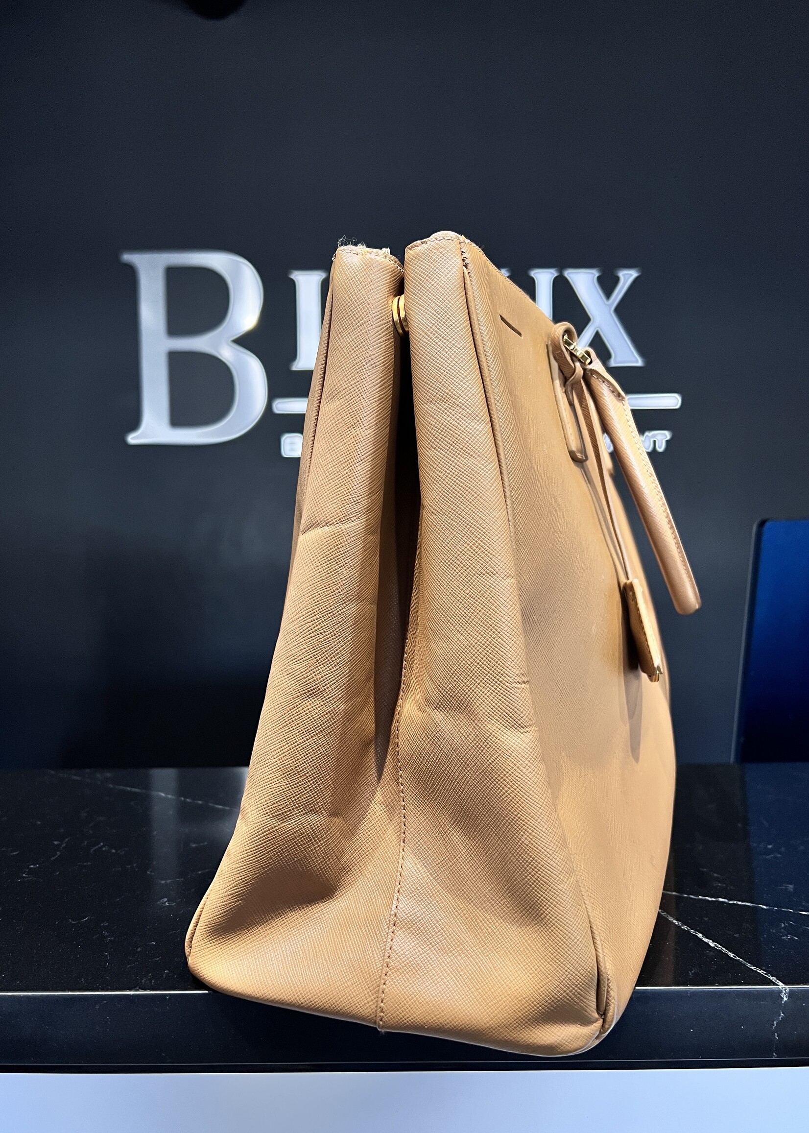 Prada SOLD - Prada Brown Saffiano Tote