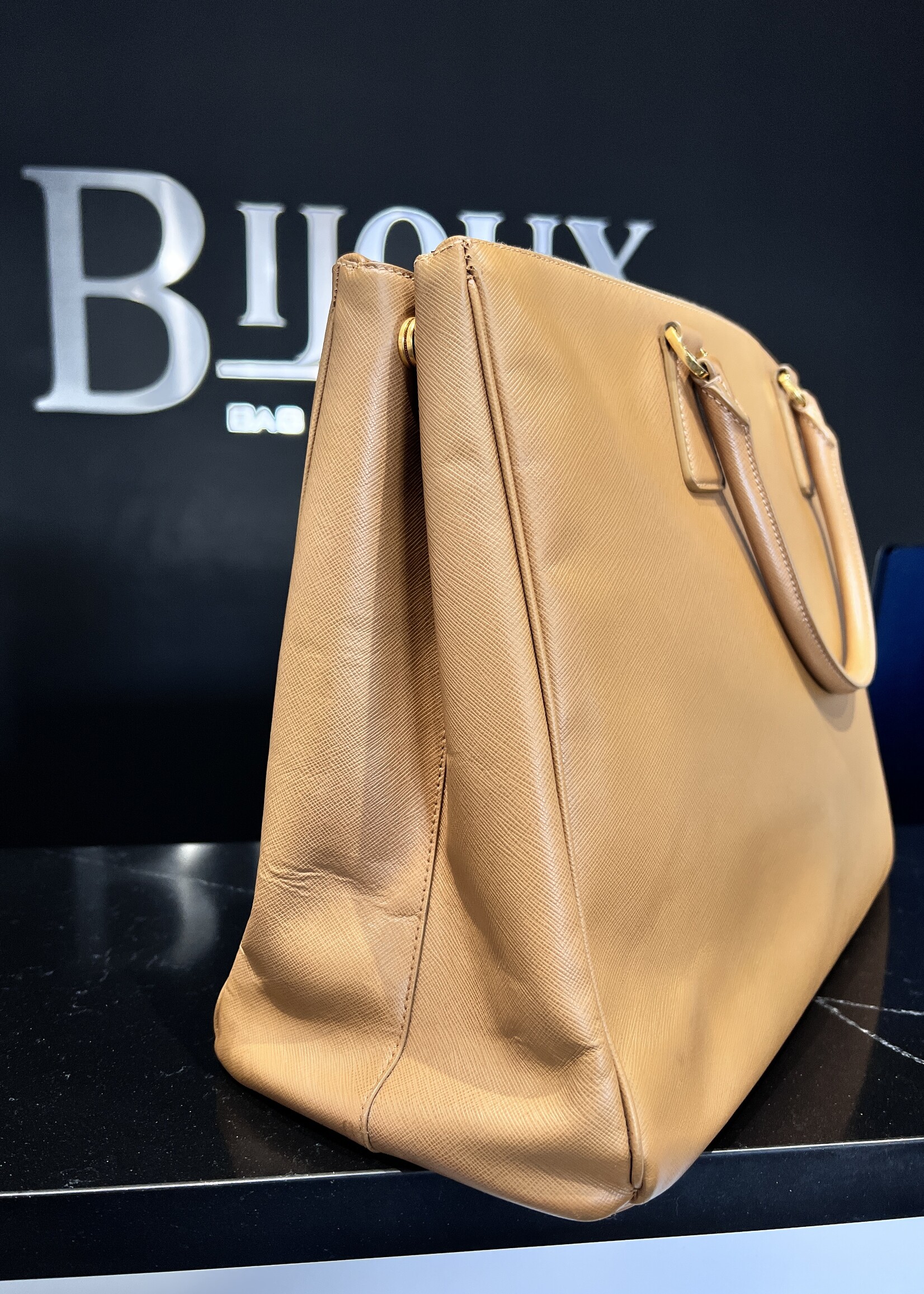 Prada SOLD - Prada Brown Saffiano Tote