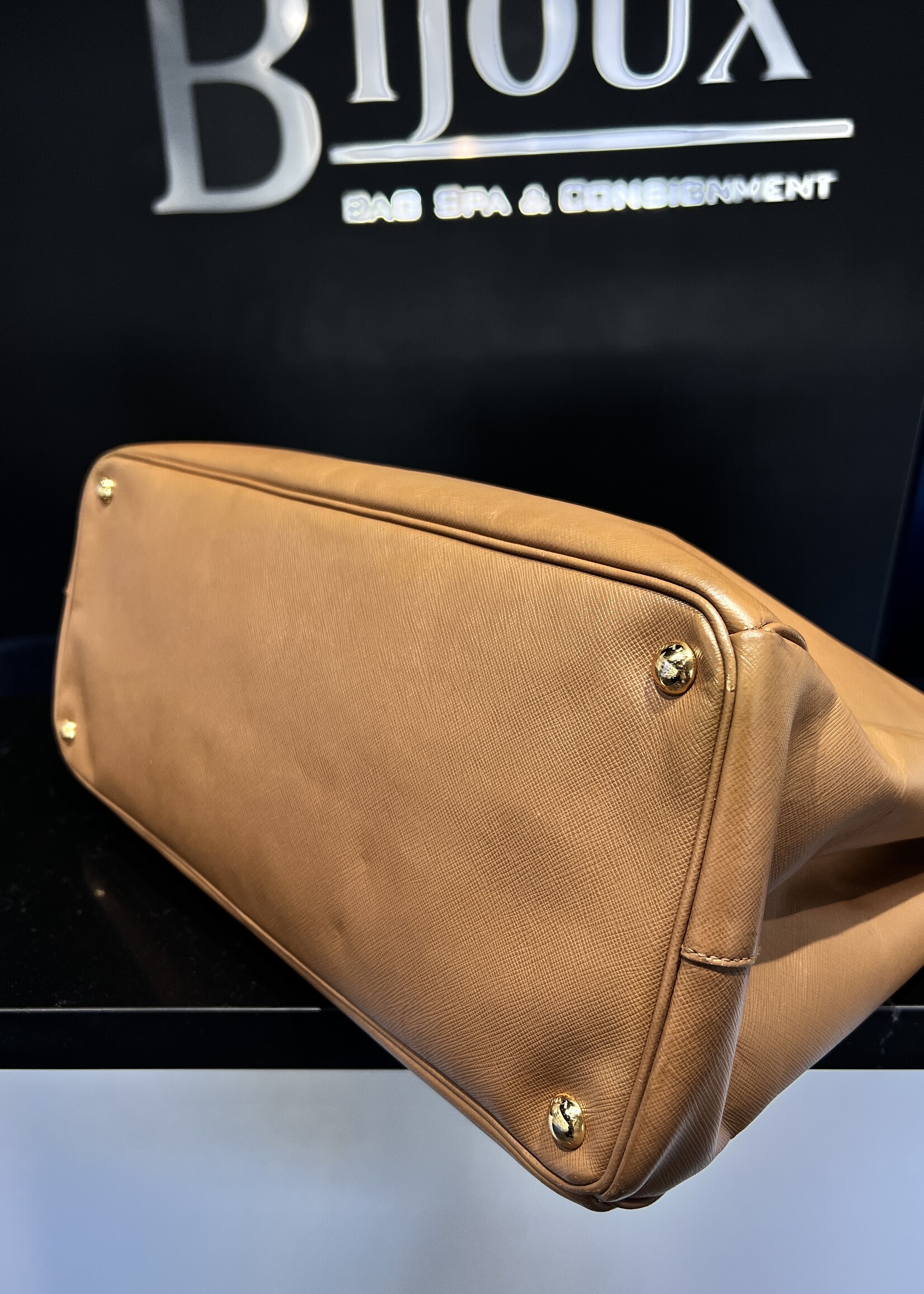 Prada SOLD - Prada Brown Saffiano Tote