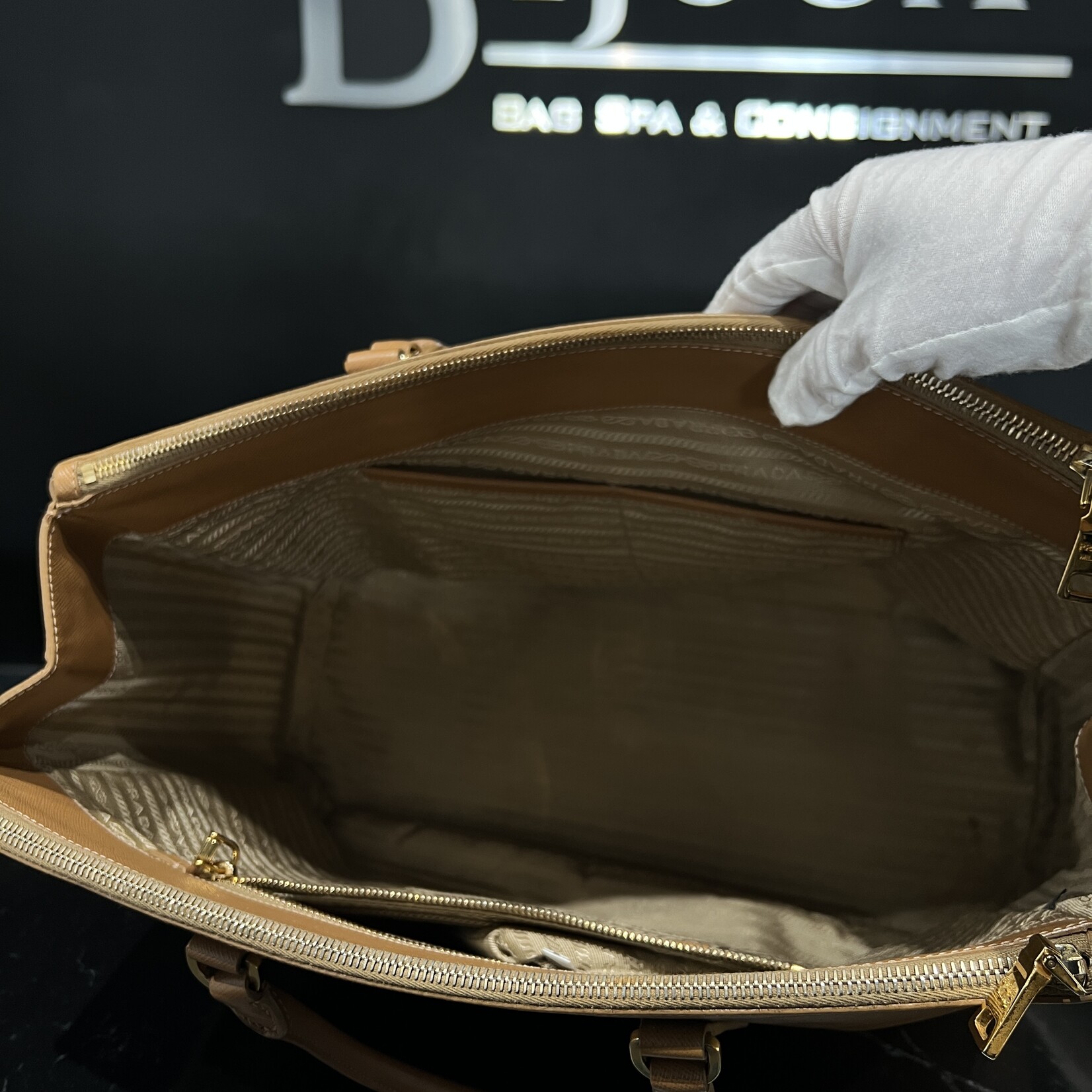 Prada SOLD - Prada Brown Saffiano Tote