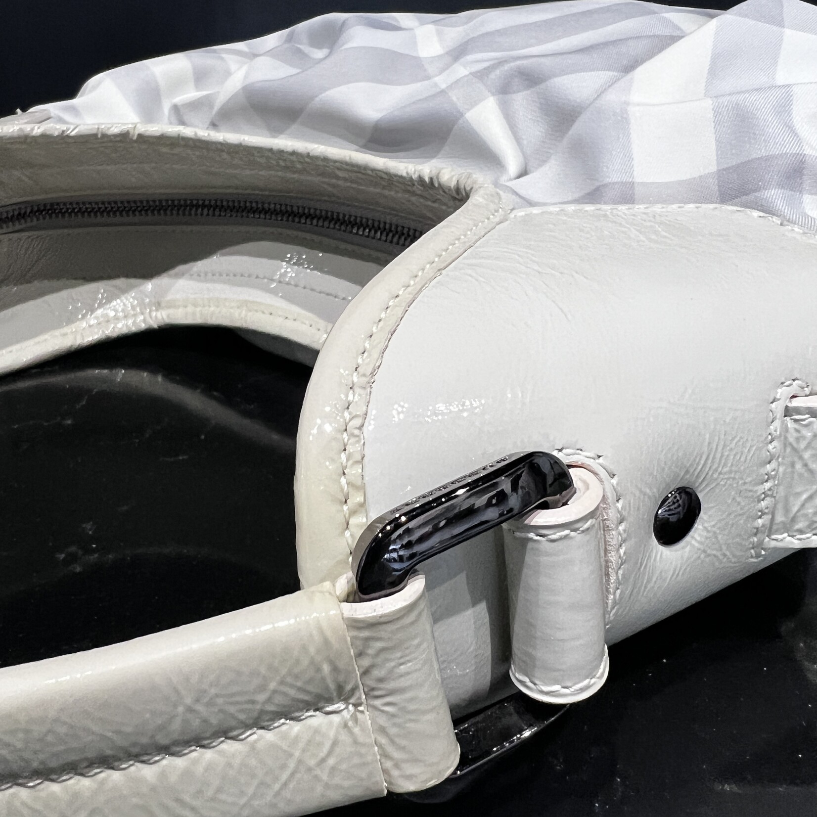 Burberry Burberry Grey Coated Canvas Shoulder Bag