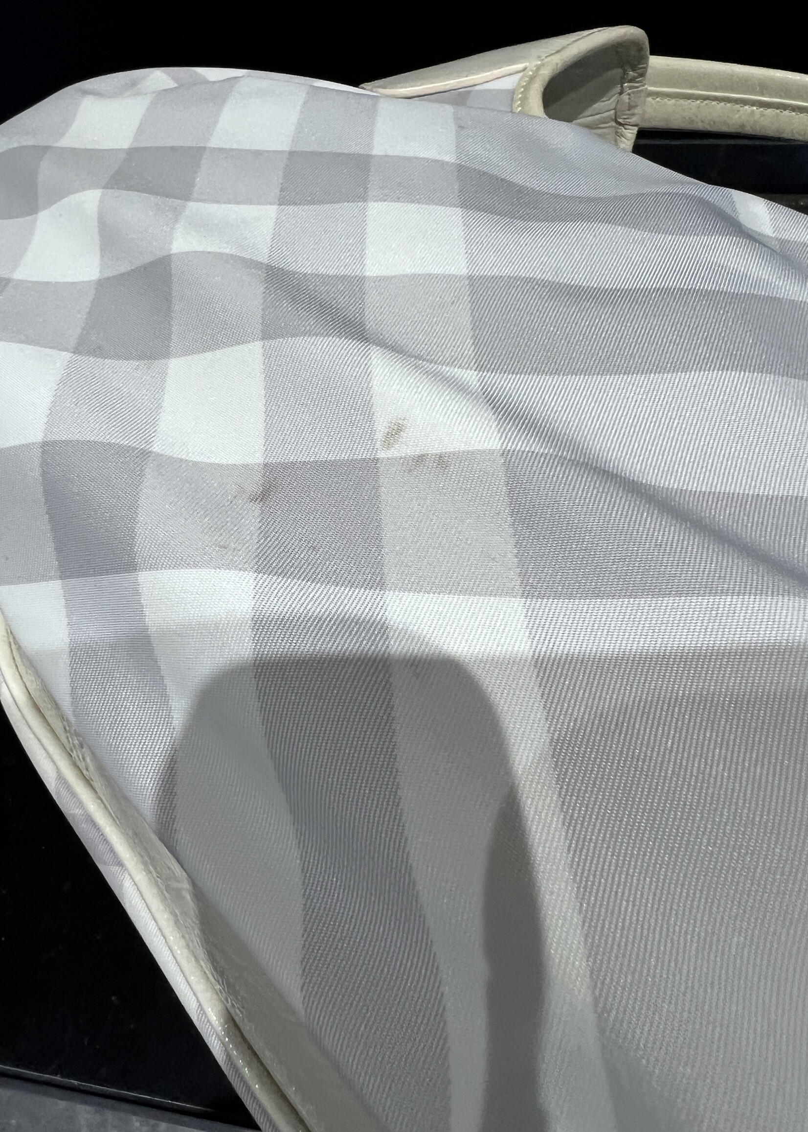 Burberry Burberry Grey Coated Canvas Shoulder Bag