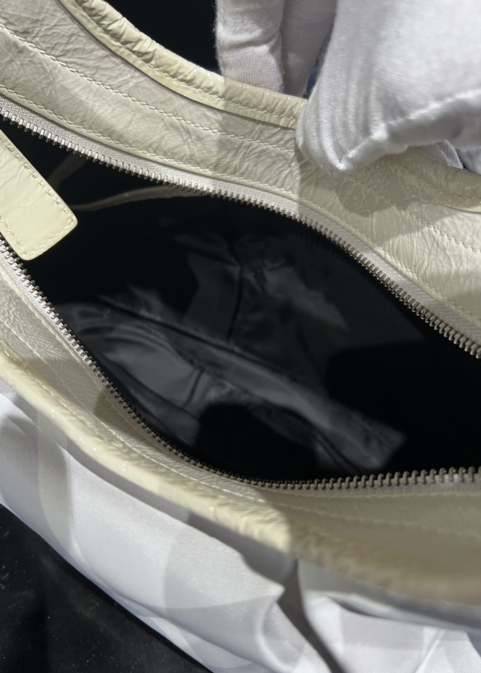 Burberry Burberry Grey Coated Canvas Shoulder Bag