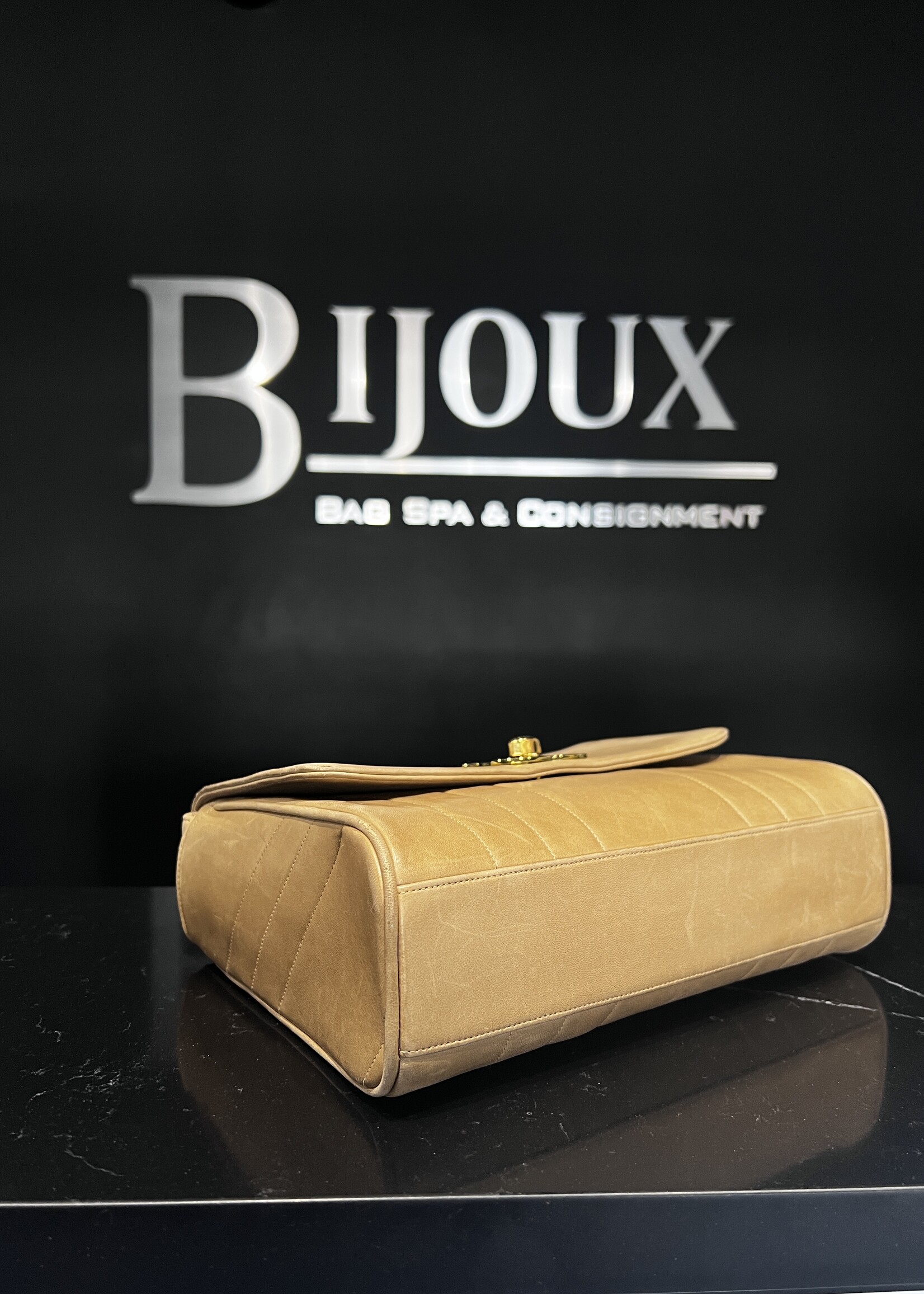 Chanel SOLD - Chanel Beige Nubuck Flap Bag