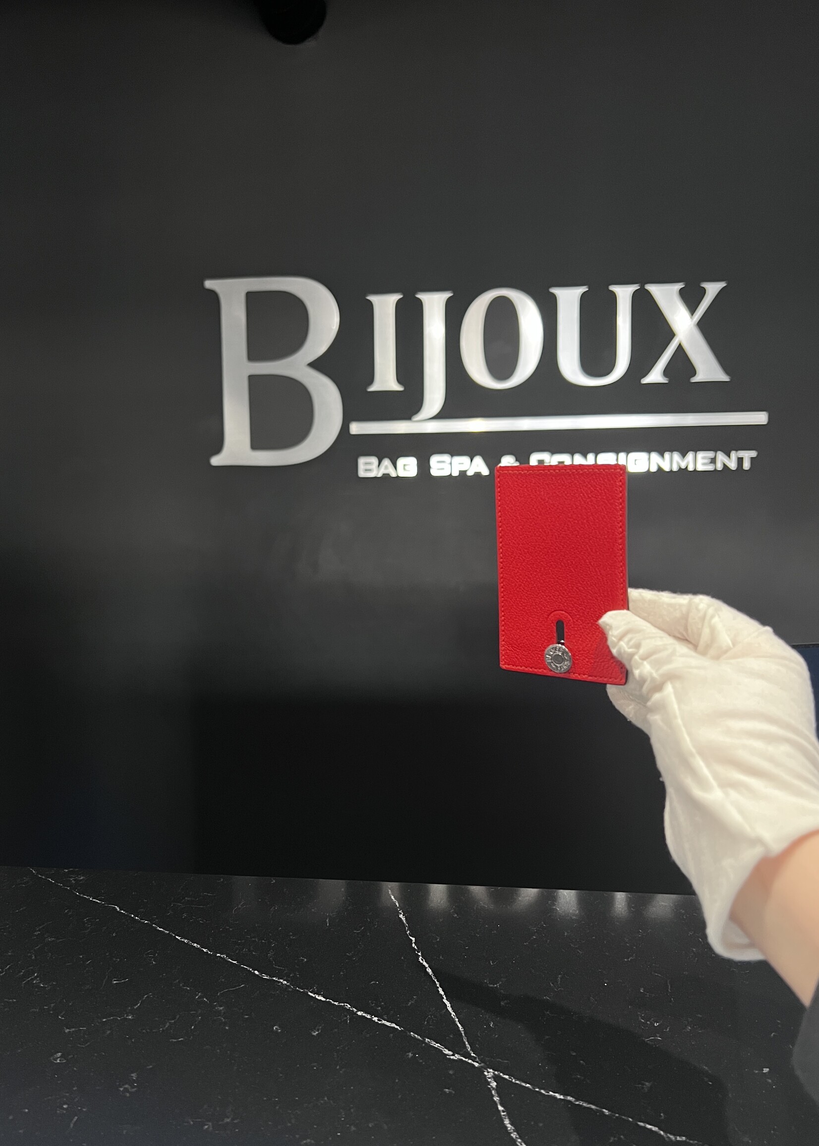 Hermes Hermes Chevre Mysore Diabolo Card Holder