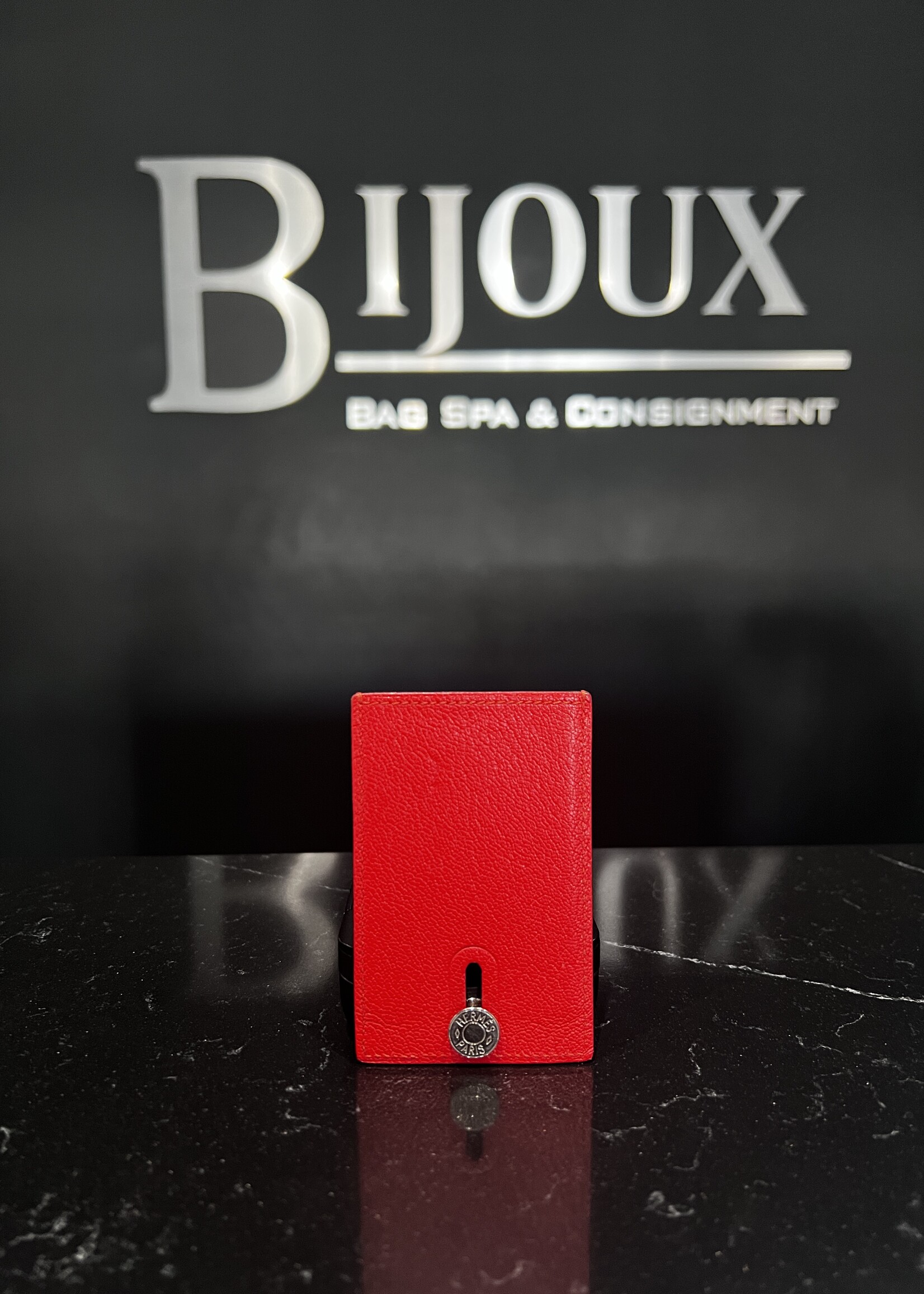 Hermes Hermes Chevre Mysore Diabolo Card Holder