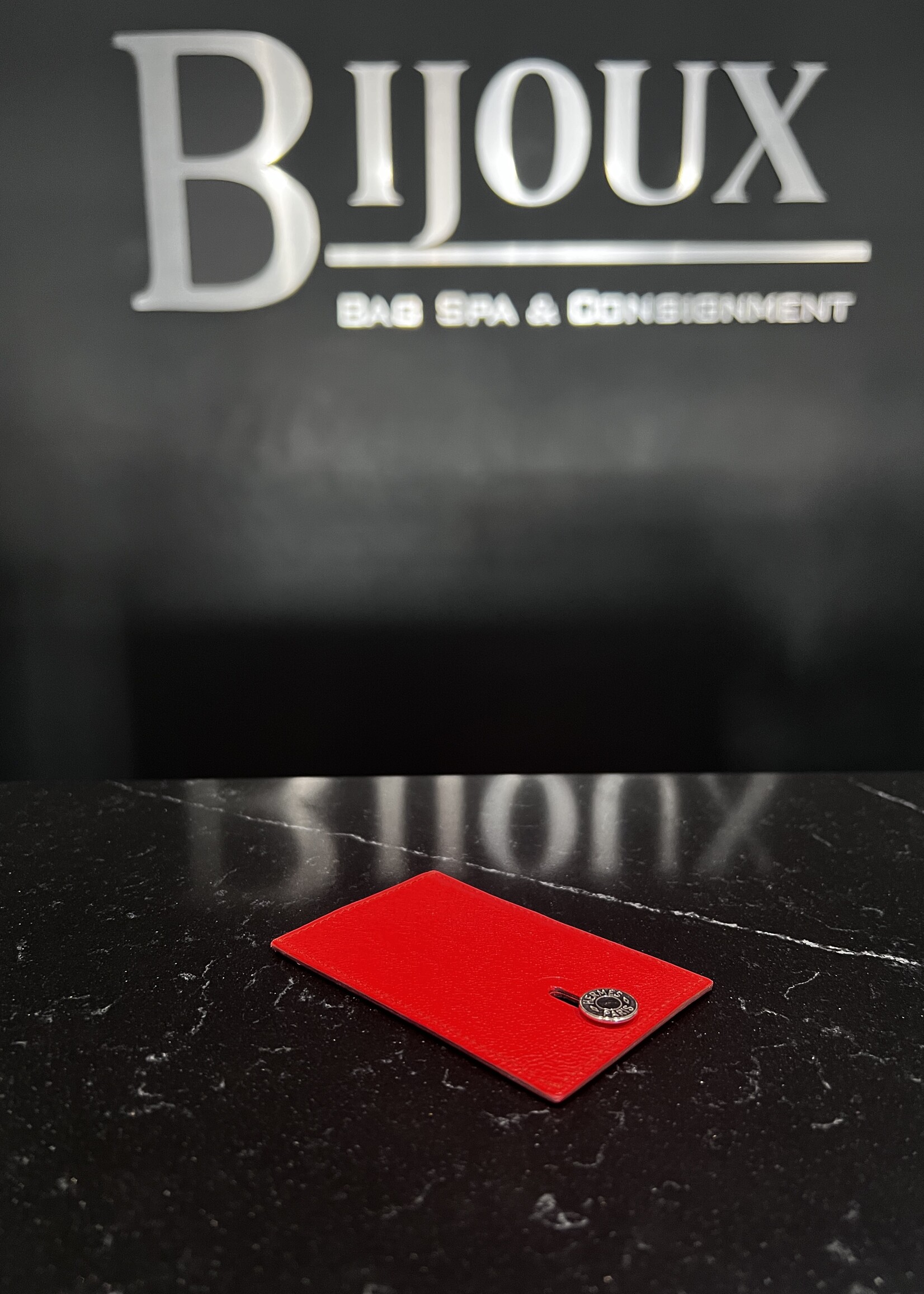 Hermes Hermes Chevre Mysore Diabolo Card Holder