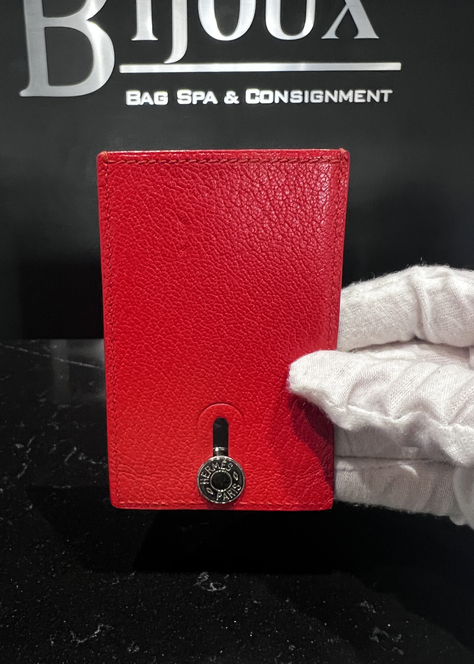 Hermes Hermes Chevre Mysore Diabolo Card Holder