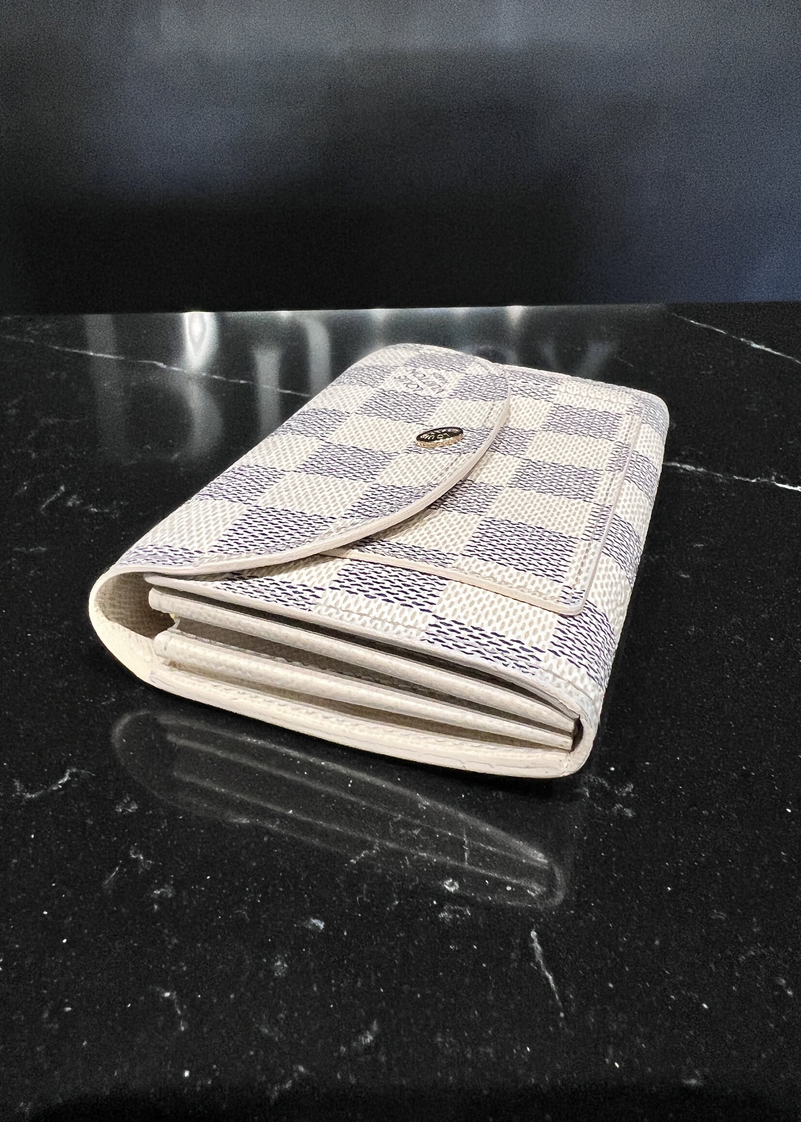 Louis Vuitton Louis Vuitton Damier Azur Pochette Solo Belt