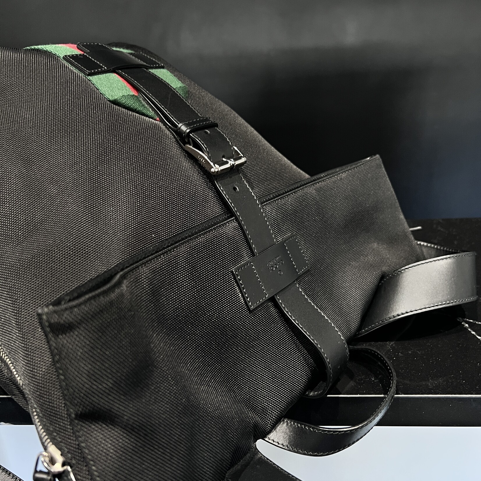 Gucci Gucci Techno Canvas Backpack