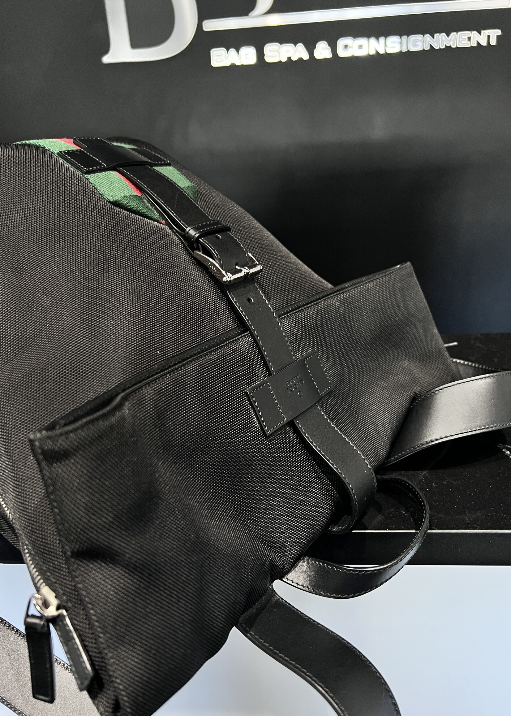 Gucci Gucci Techno Canvas Backpack