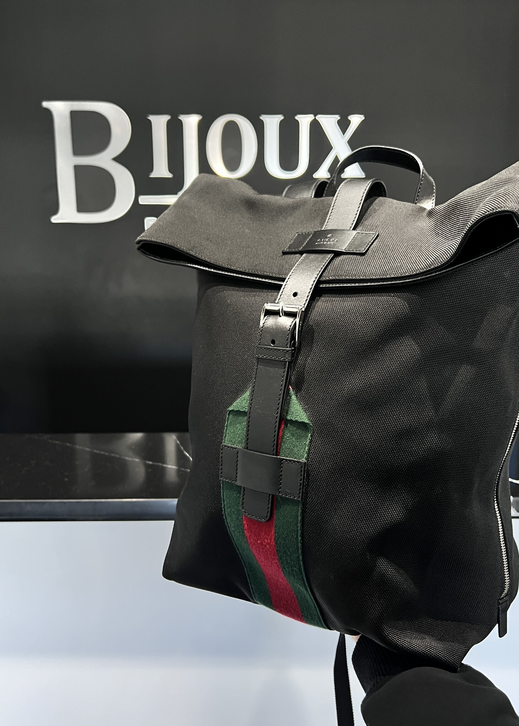 Gucci Gucci Techno Canvas Backpack