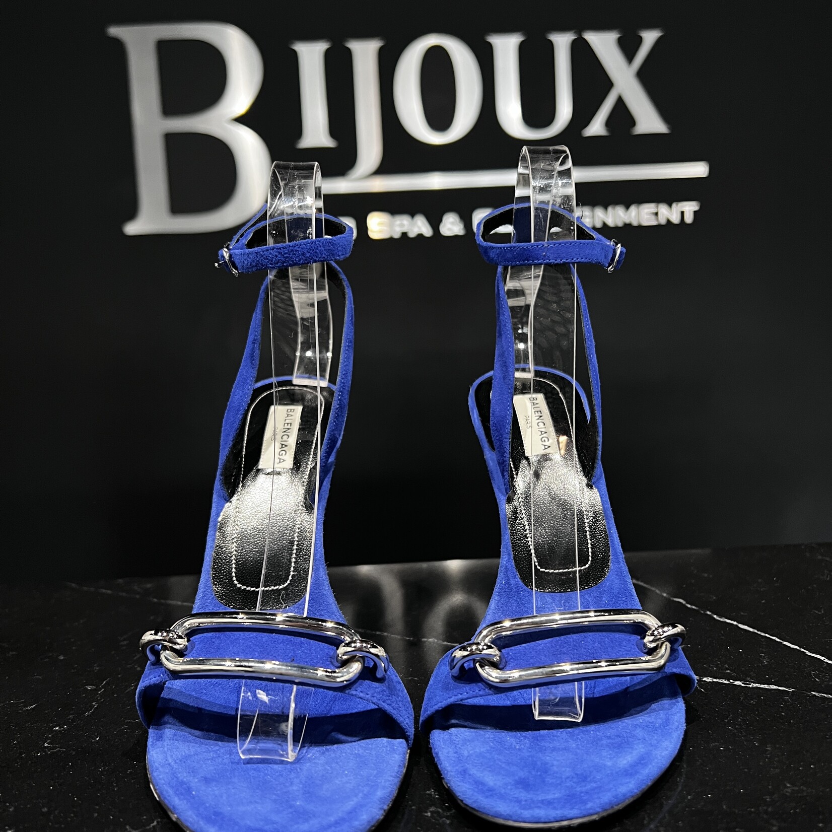 Balenciaga Balenciaga Suede Electric Sandals 38
