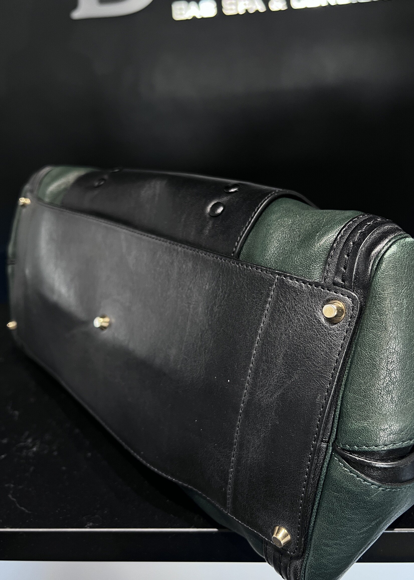 Chloe SOLD - Chloe Alice Satchel Green/Black