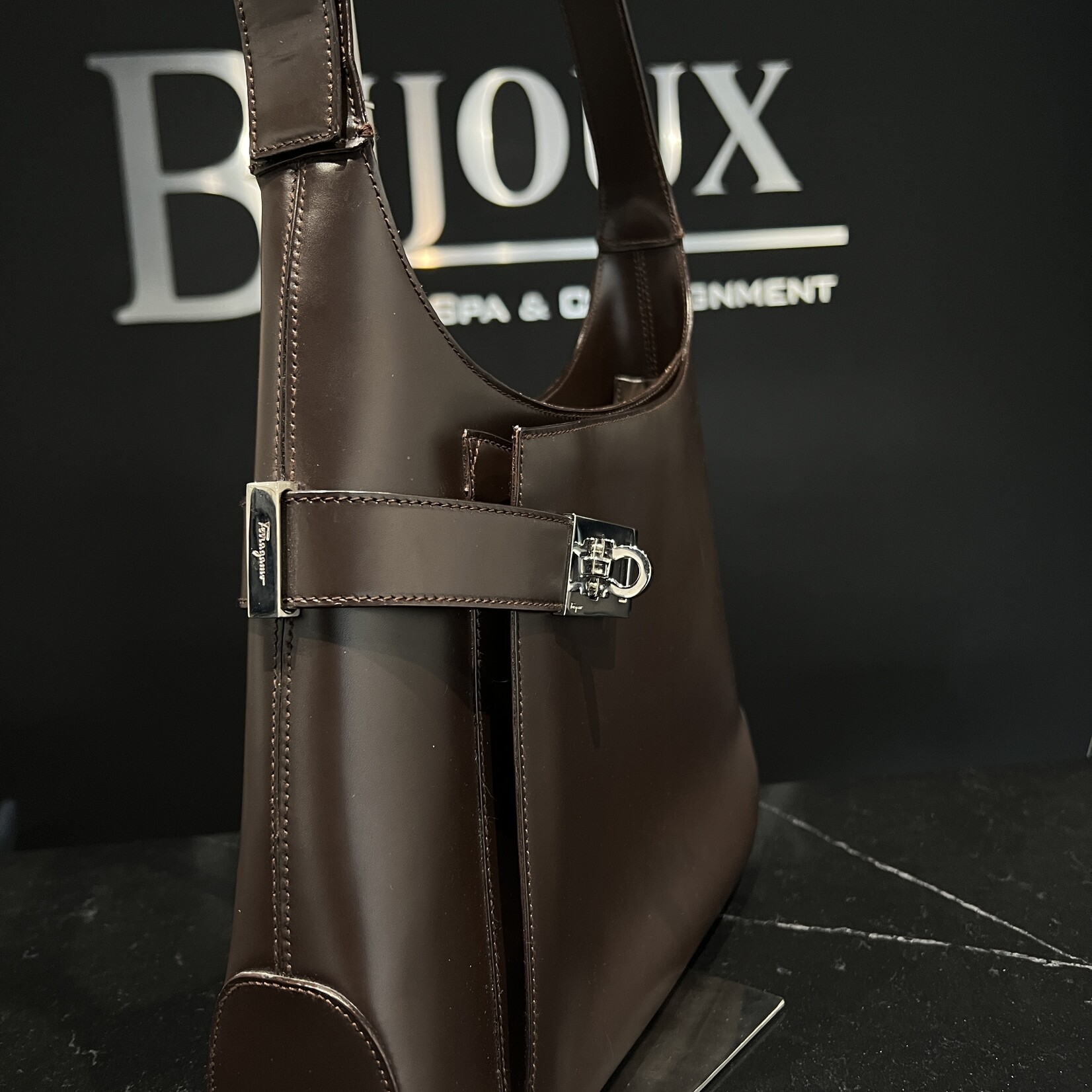 Salvatore Ferragamo SOLD- Salvatore Ferragamo Gancini Shoulder