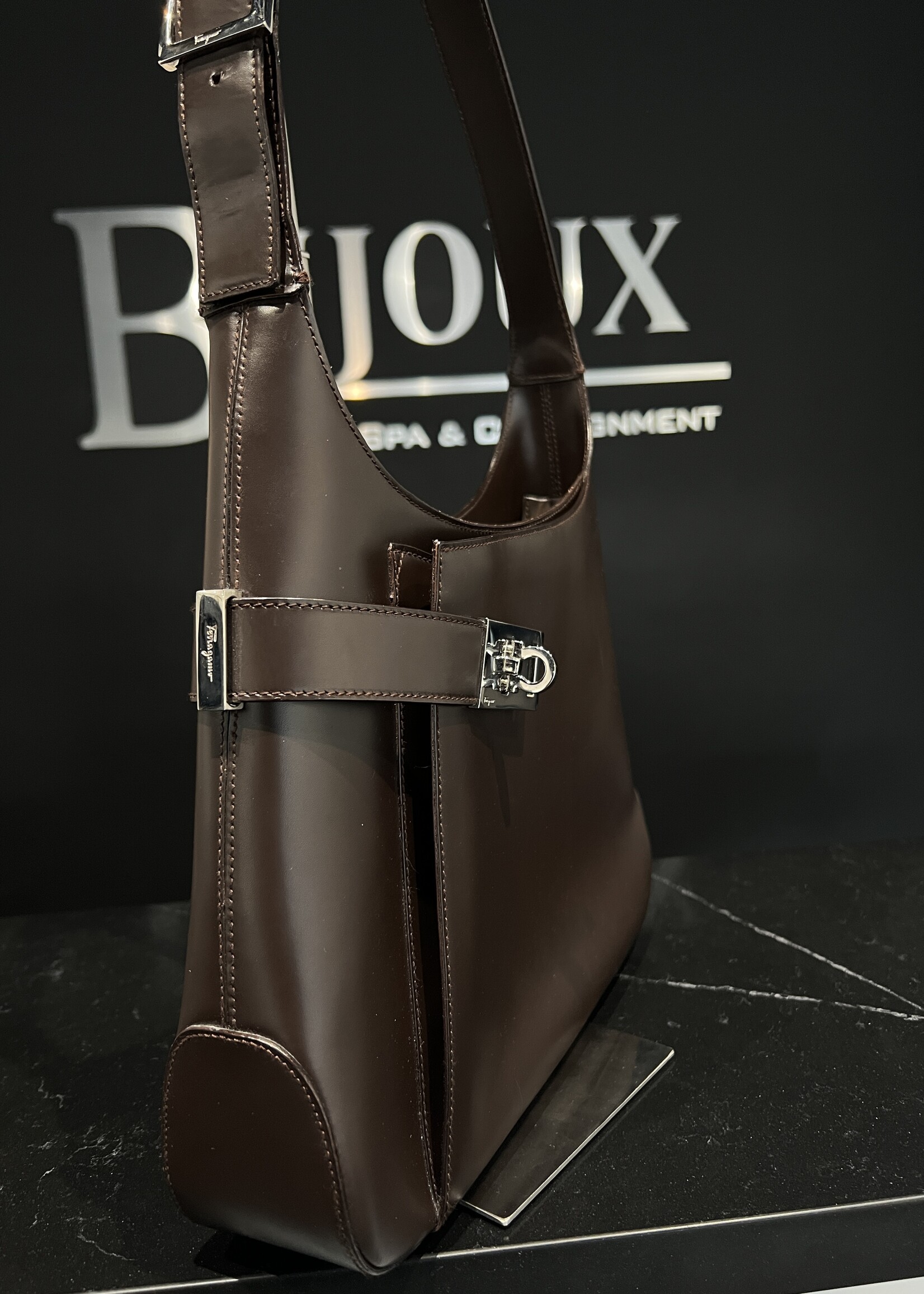 Salvatore Ferragamo SOLD- Salvatore Ferragamo Gancini Shoulder