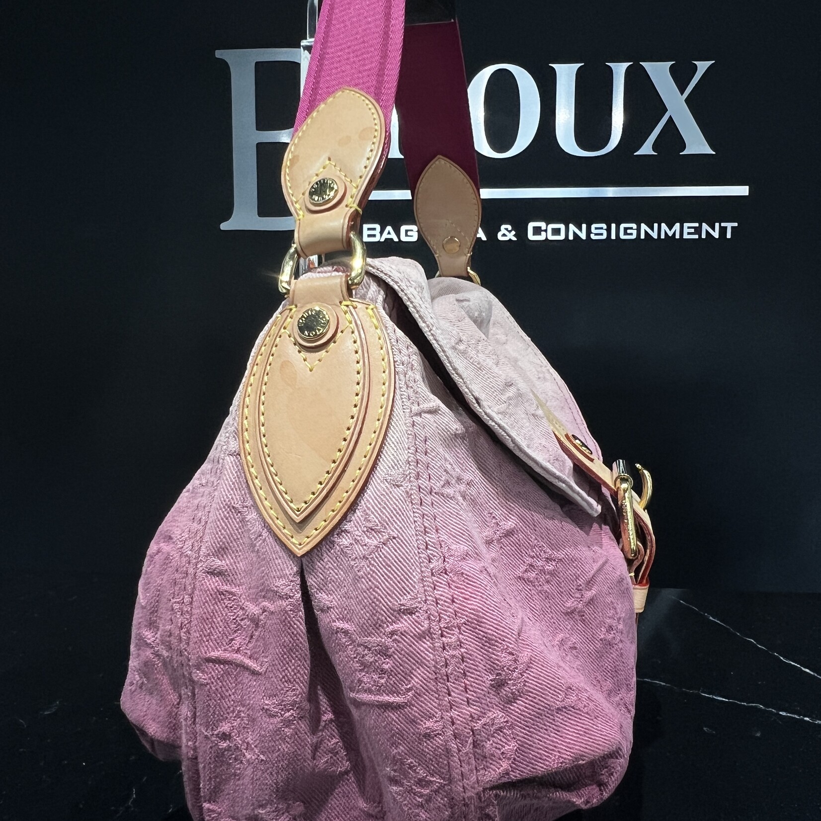 Louis Vuitton SOLD - Louis Vuitton Denim Sunray Rouge Fauviste