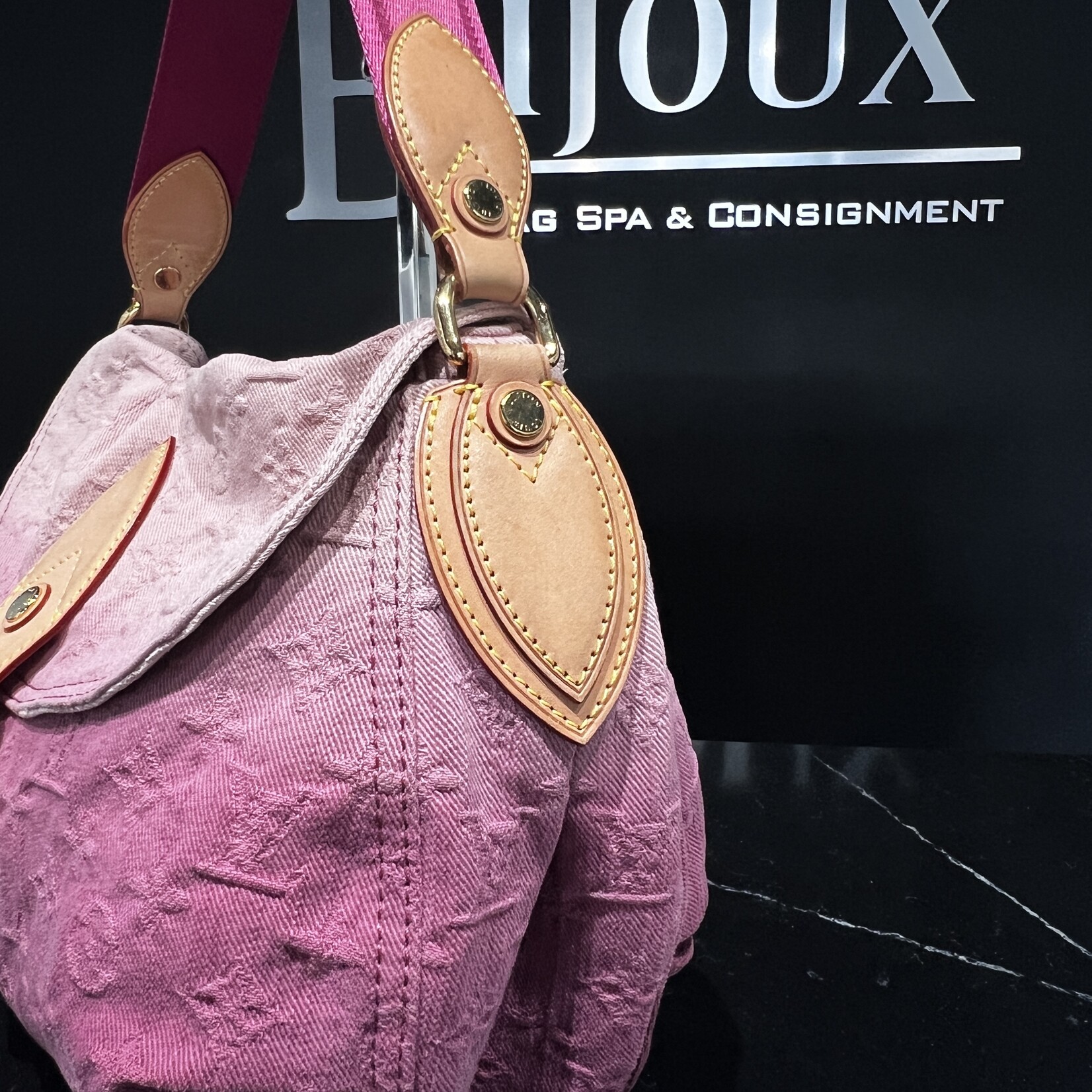 Louis Vuitton SOLD - Louis Vuitton Denim Sunray Rouge Fauviste