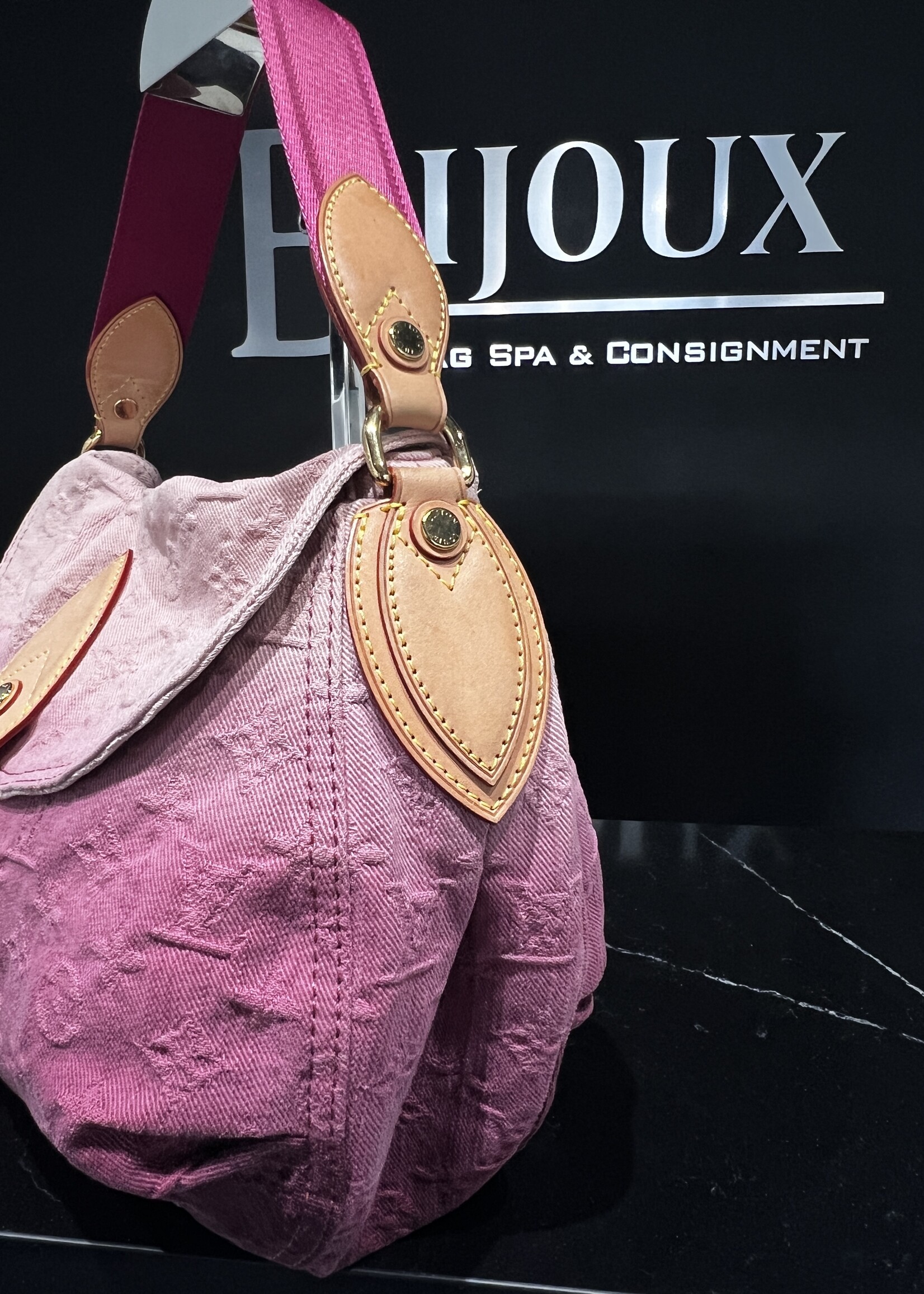 Louis Vuitton SOLD - Louis Vuitton Denim Sunray Rouge Fauviste