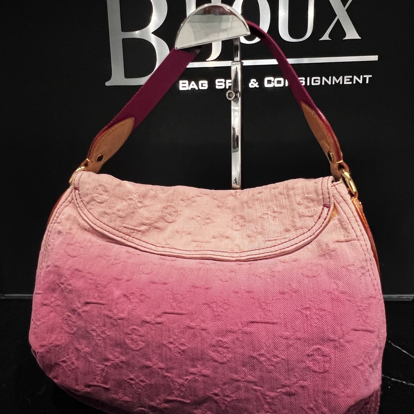 Louis Vuitton SOLD - Louis Vuitton Denim Sunray Rouge Fauviste