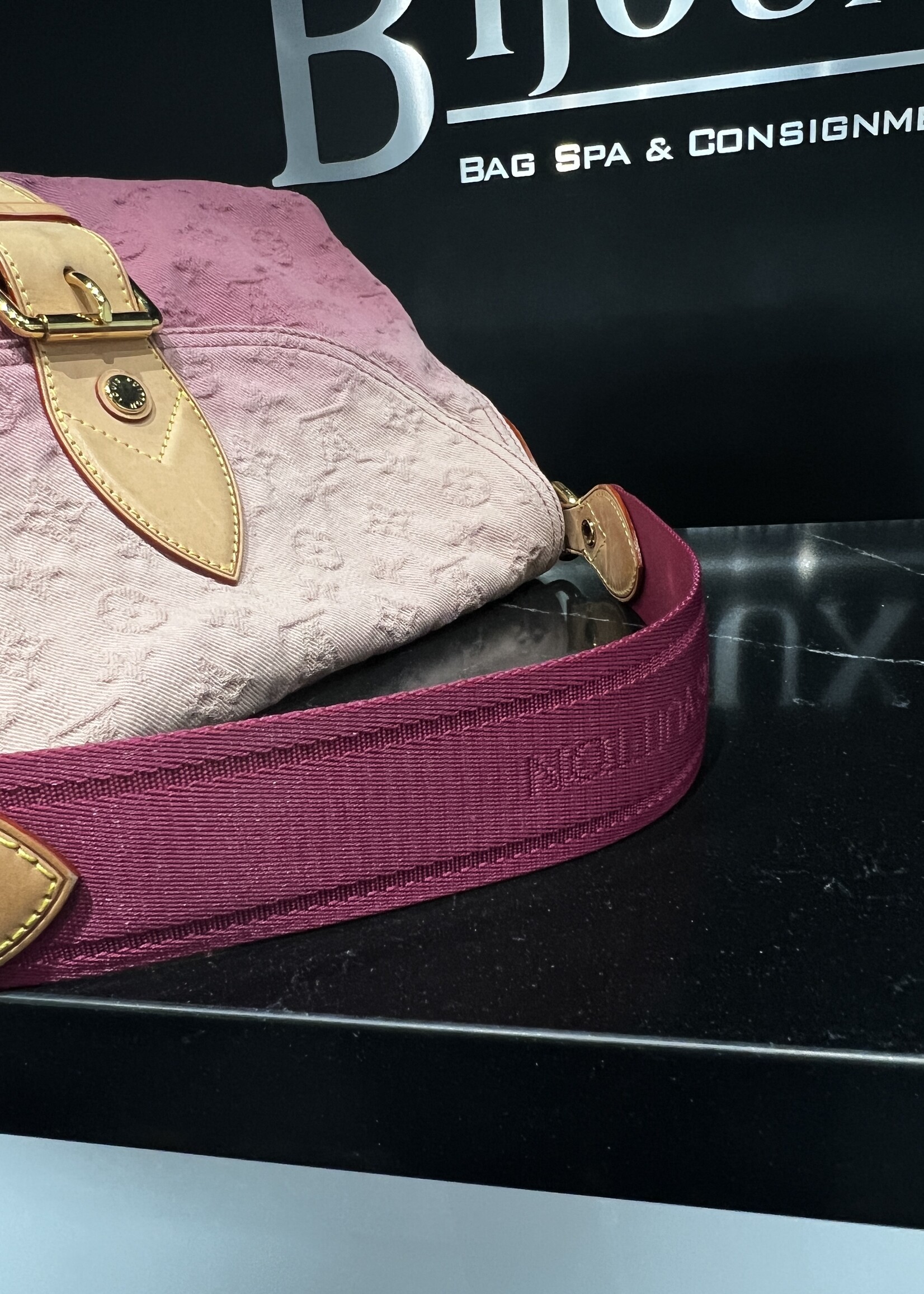 Louis Vuitton SOLD - Louis Vuitton Denim Sunray Rouge Fauviste