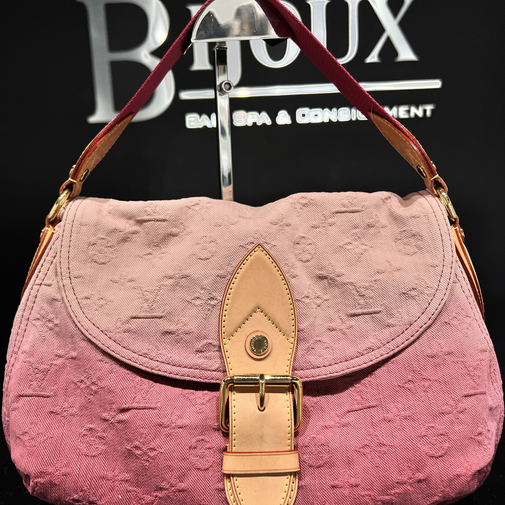 Louis Vuitton SOLD - Louis Vuitton Denim Sunray Rouge Fauviste