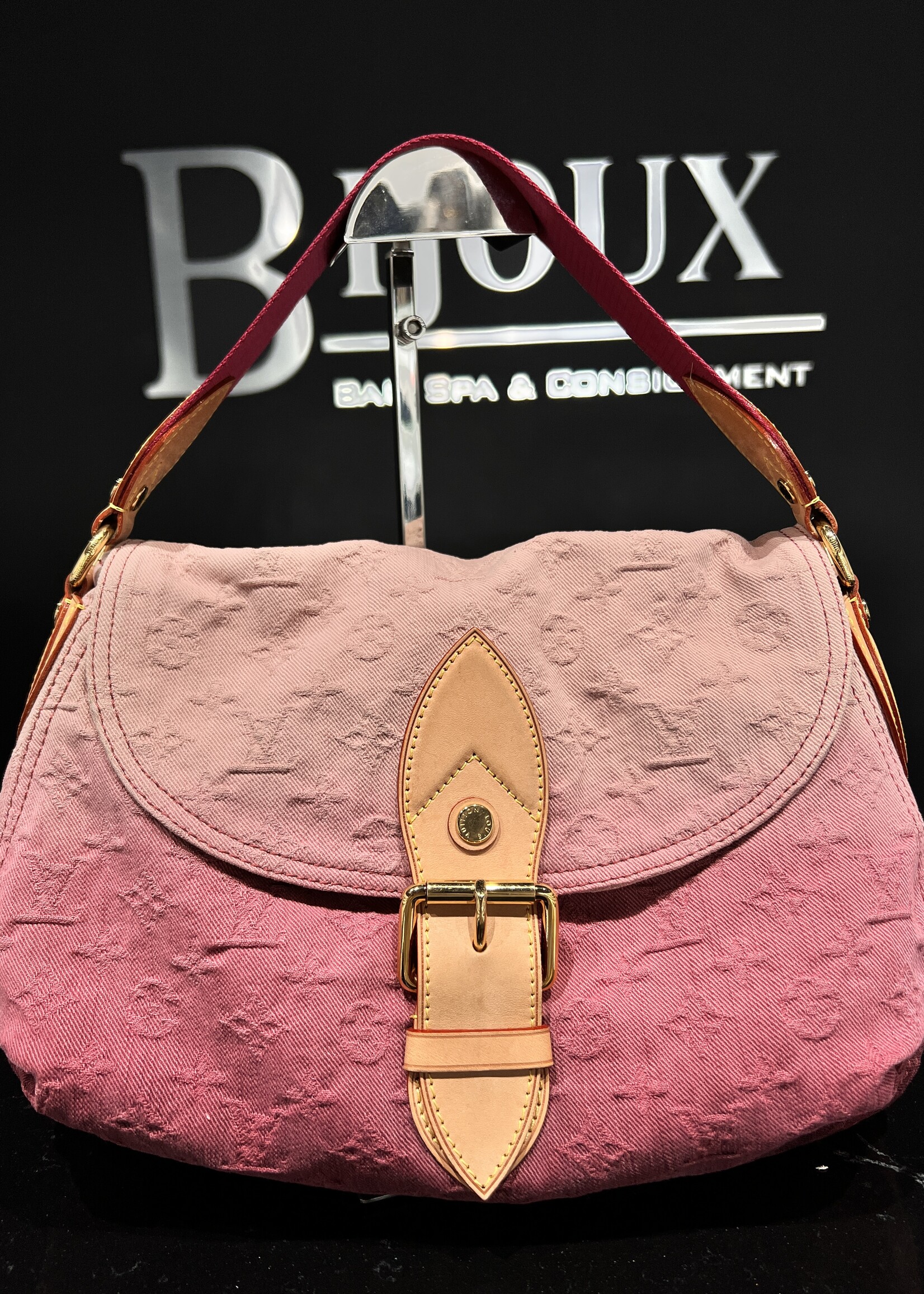 Louis Vuitton SOLD - Louis Vuitton Denim Sunray Rouge Fauviste