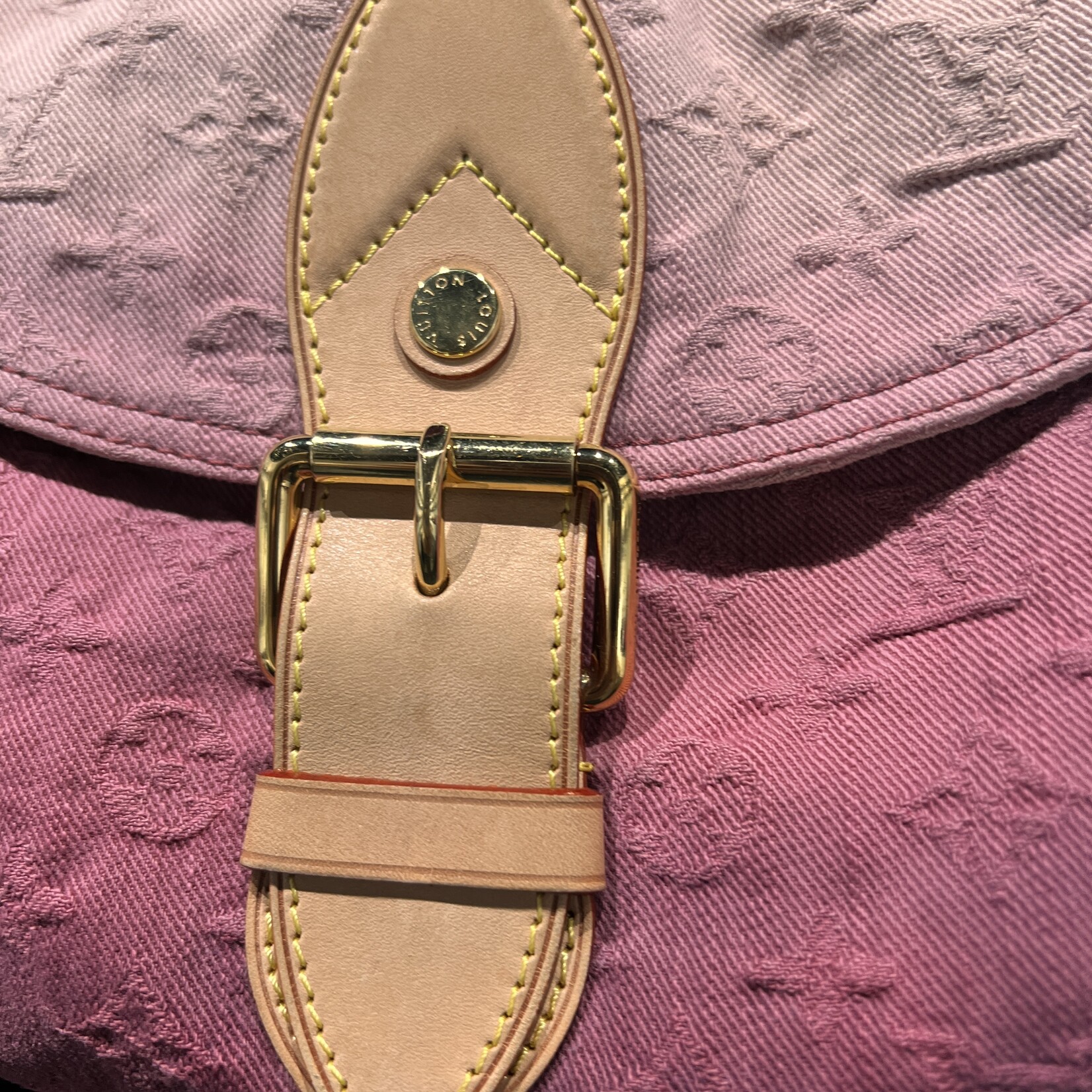 Louis Vuitton SOLD - Louis Vuitton Denim Sunray Rouge Fauviste