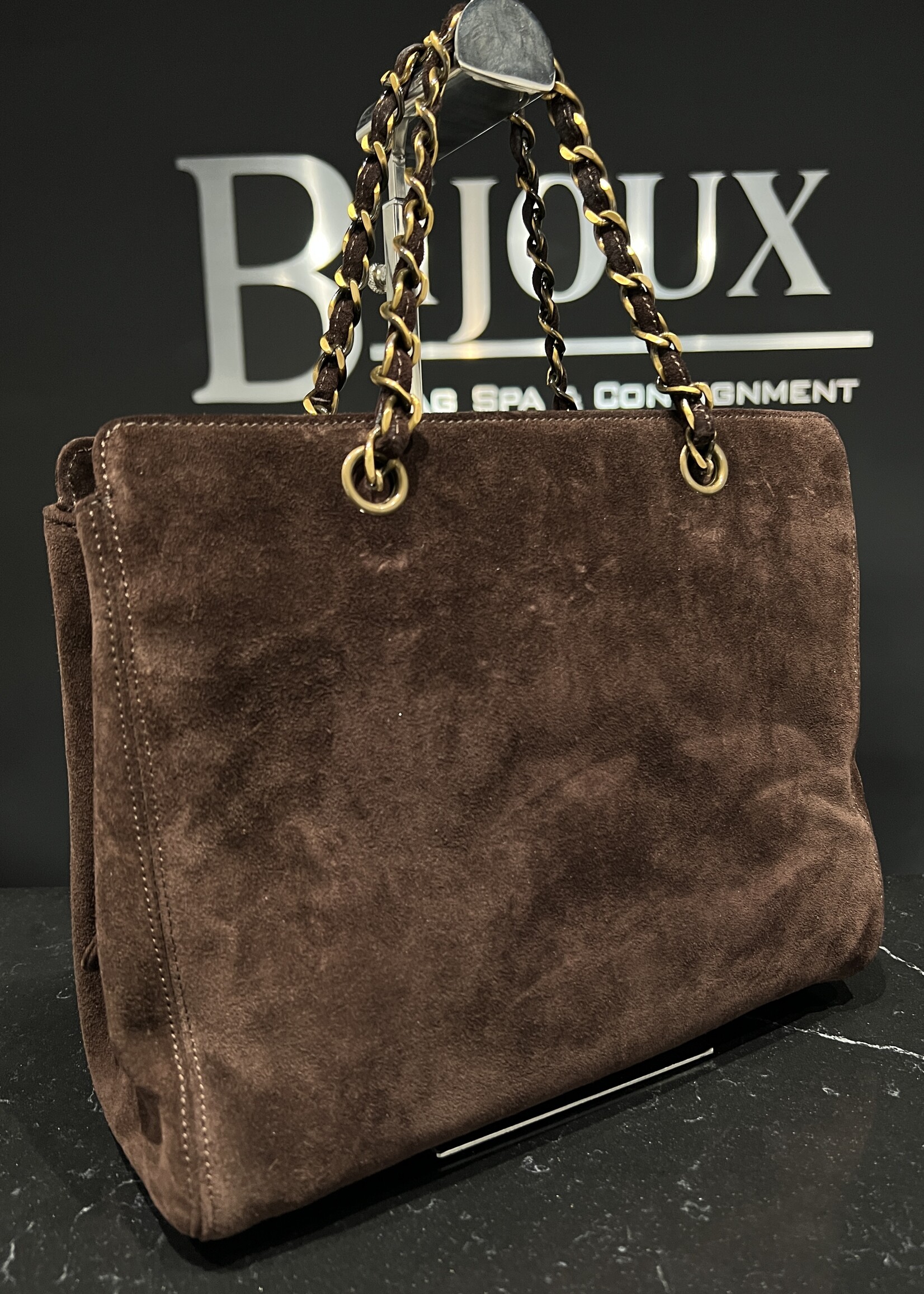 Chanel SOLD- Chanel Suede Shopping Chain Tote