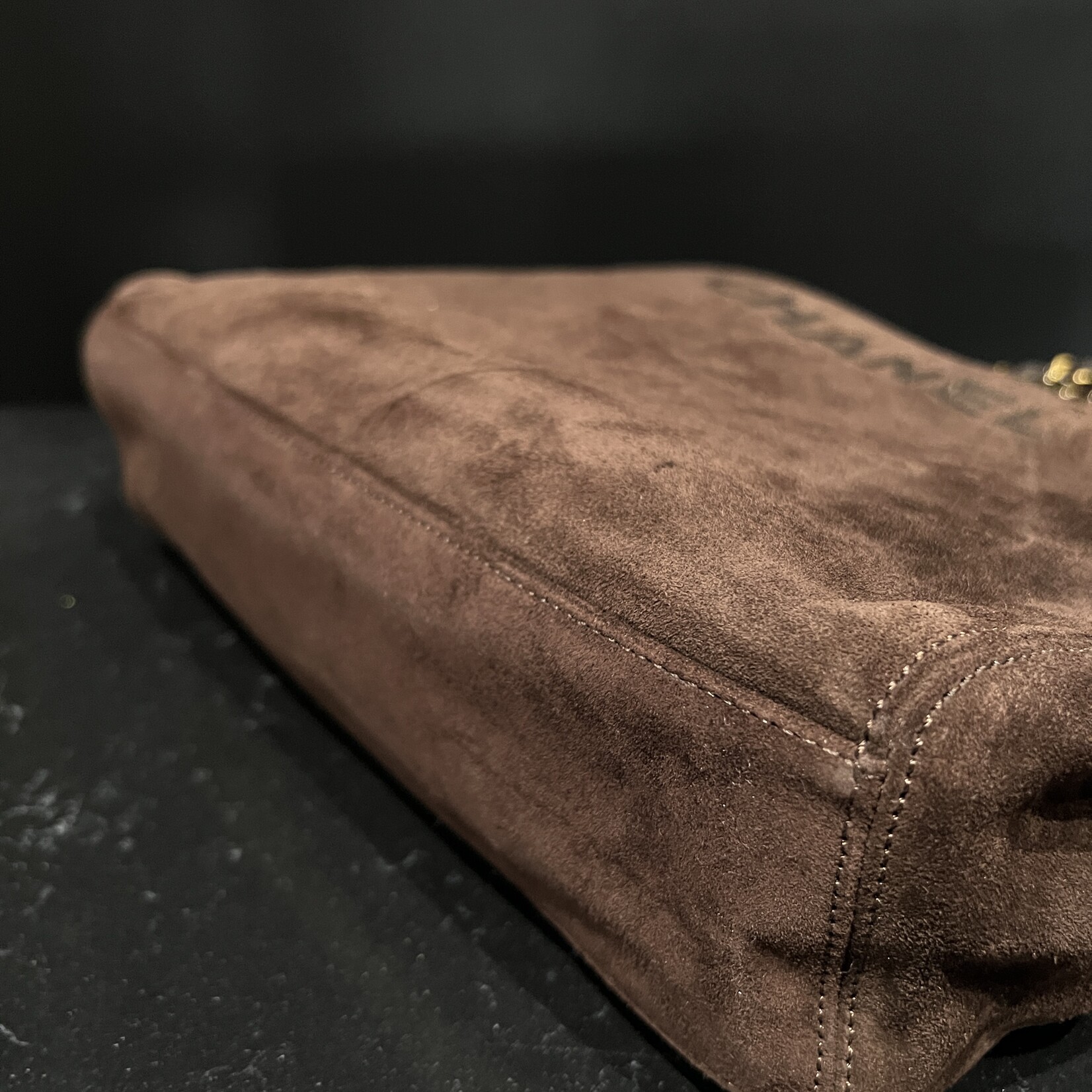 Chanel SOLD- Chanel Suede Shopping Chain Tote