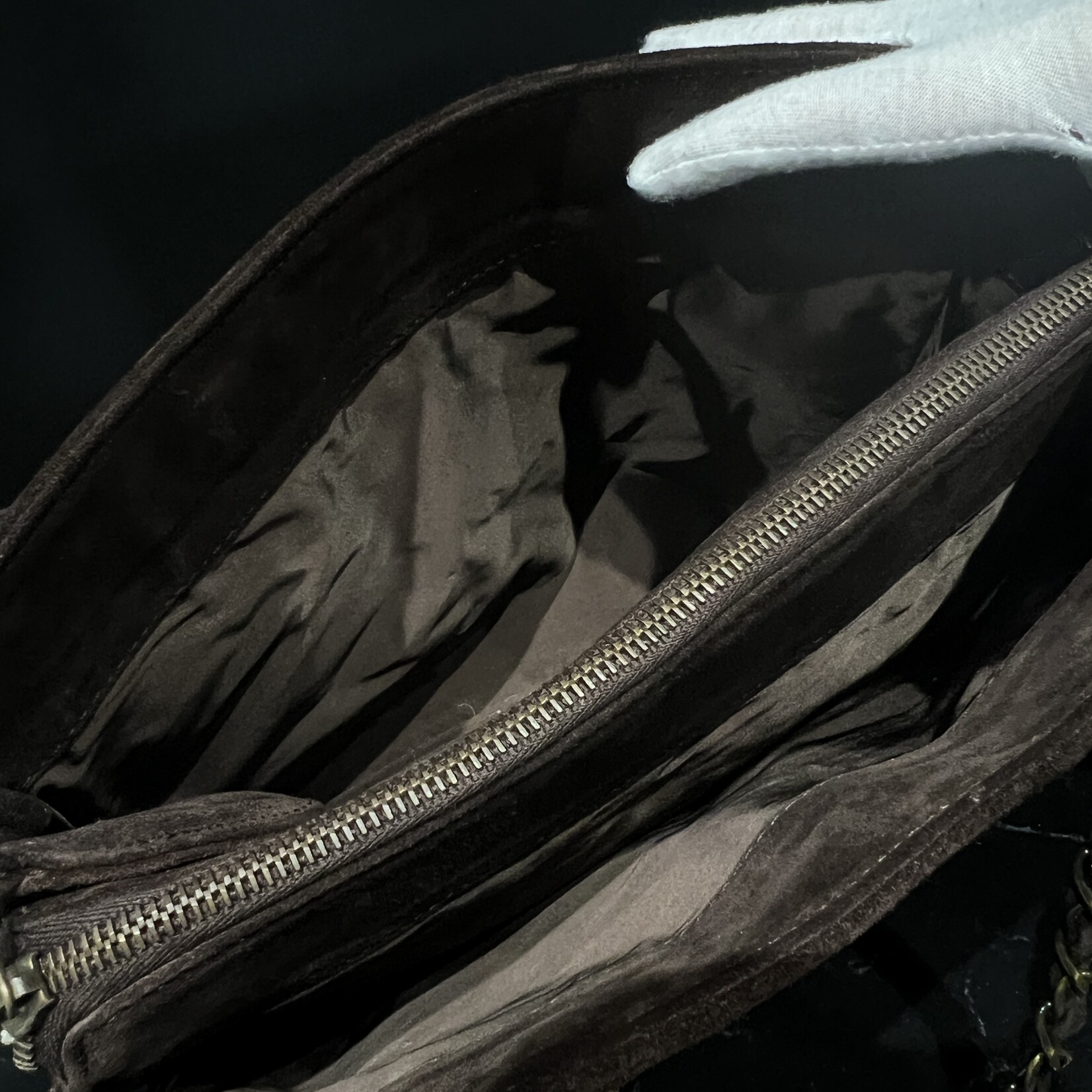 Chanel SOLD- Chanel Suede Shopping Chain Tote