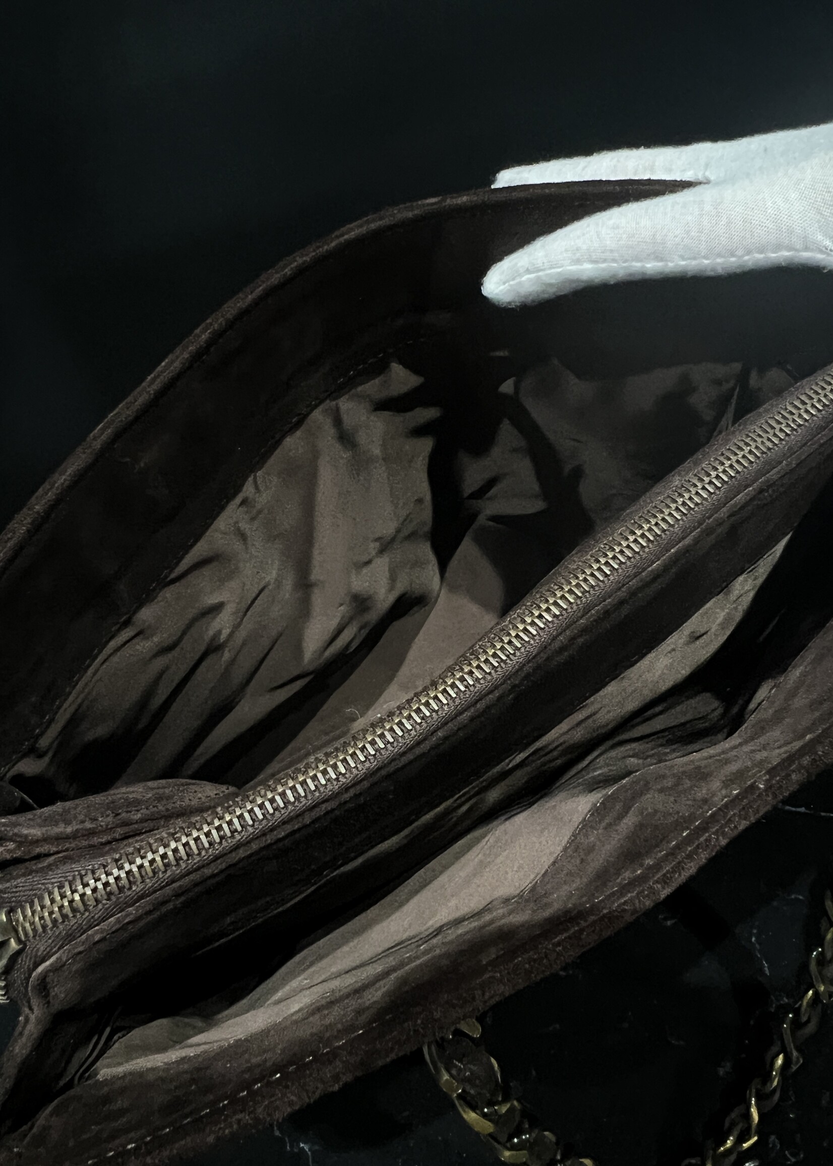 Chanel SOLD- Chanel Suede Shopping Chain Tote