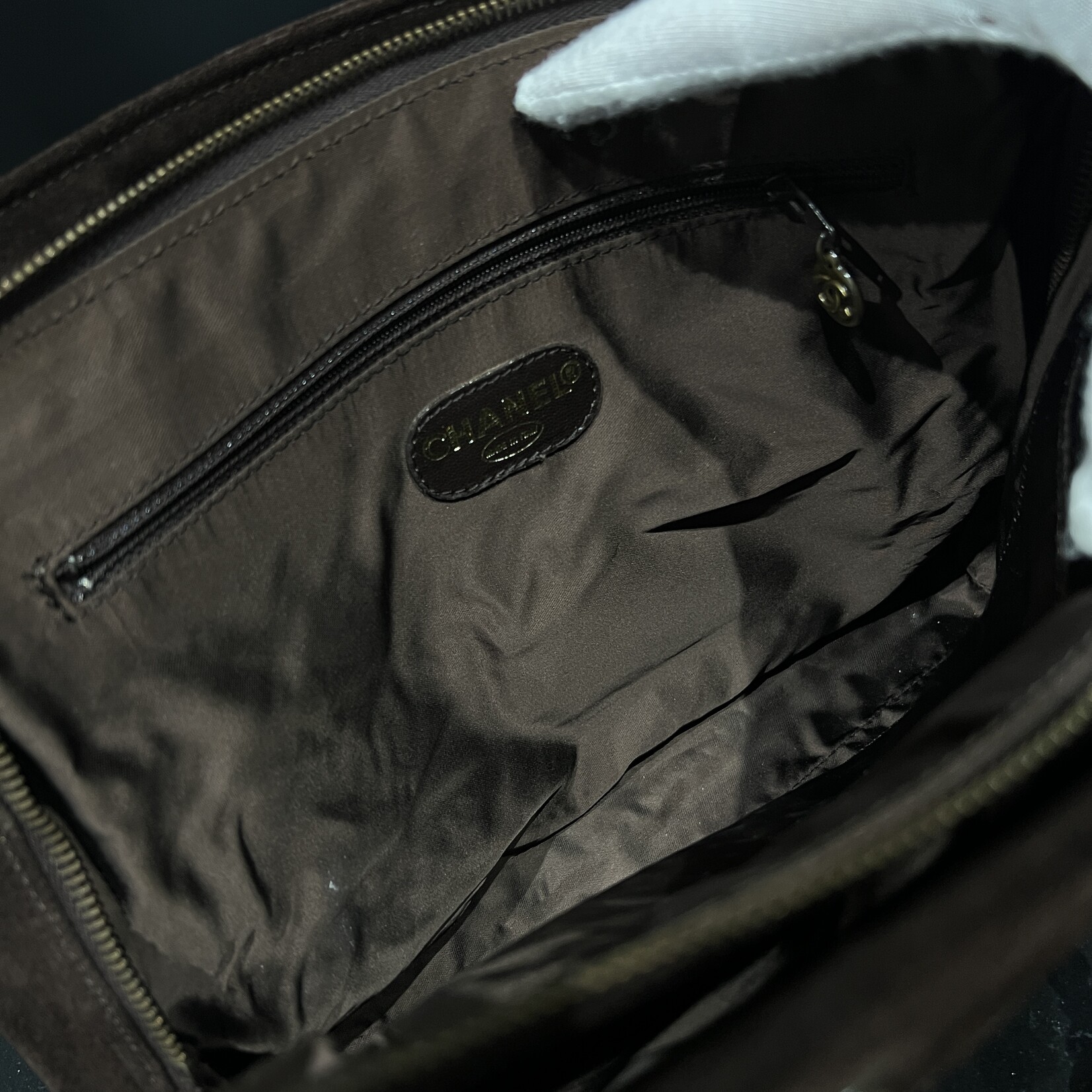 Chanel SOLD- Chanel Suede Shopping Chain Tote