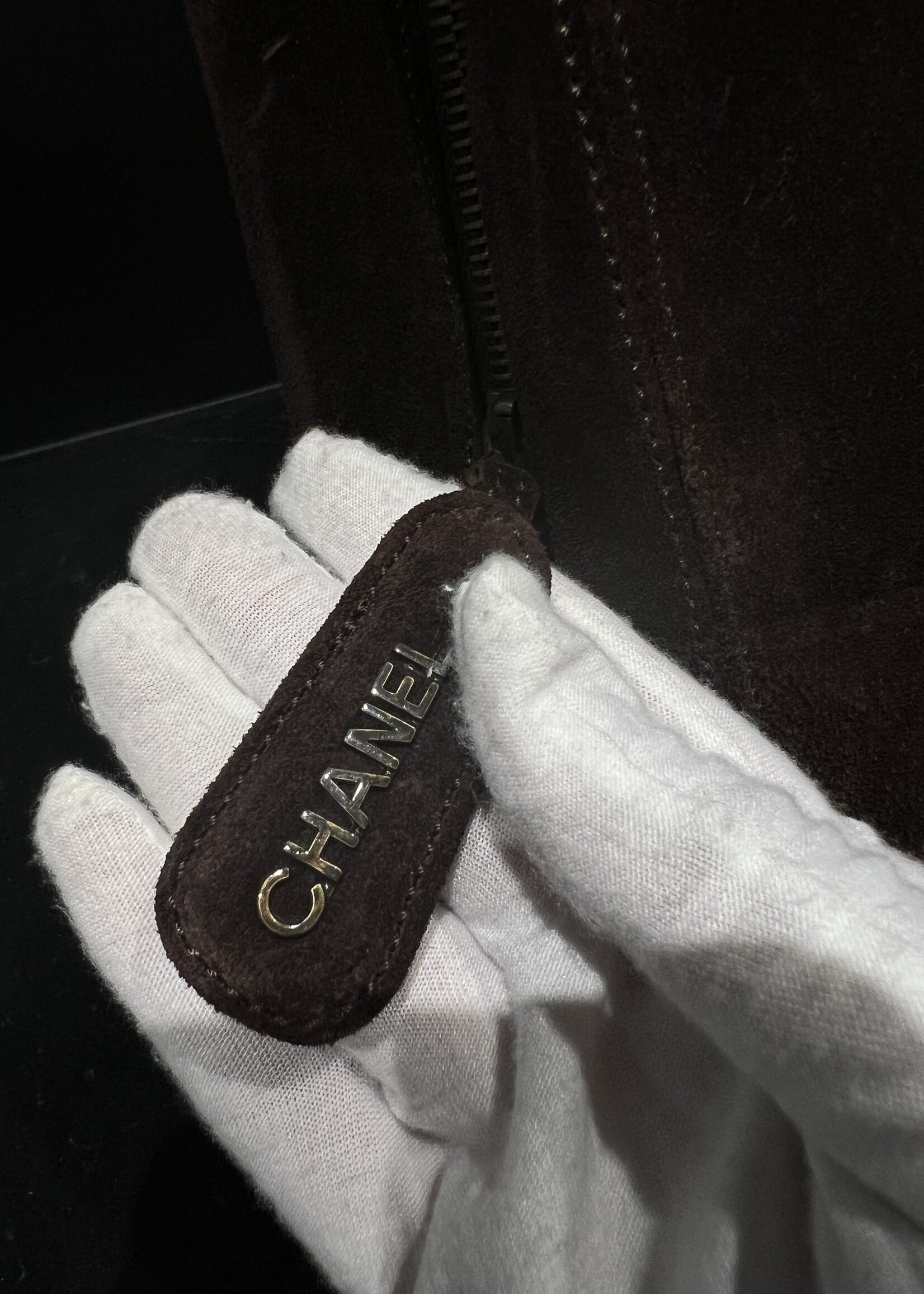 Chanel SOLD- Chanel Suede Shopping Chain Tote