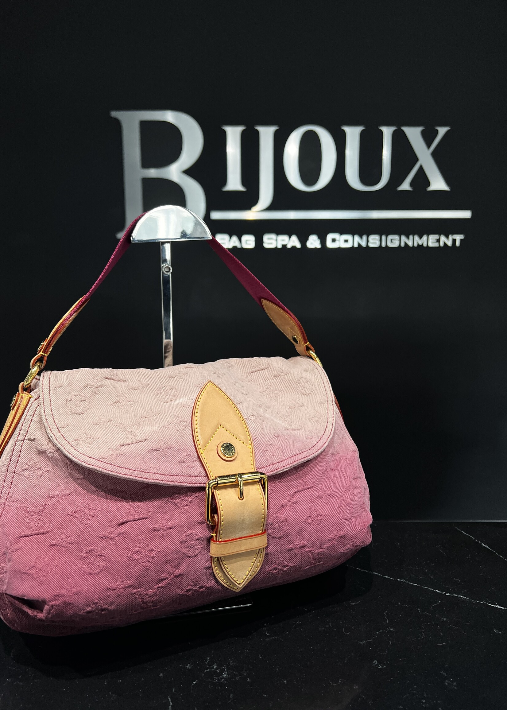 Louis Vuitton SOLD - Louis Vuitton Denim Sunray Rouge Fauviste