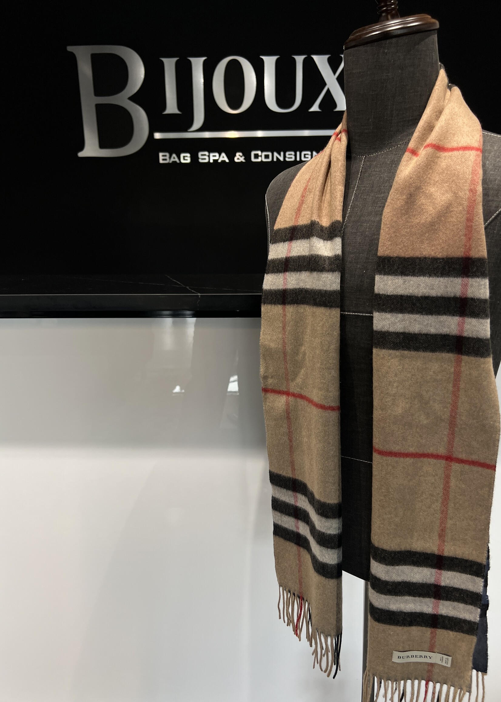 Burberry Burberry Reversible Wool Scarf