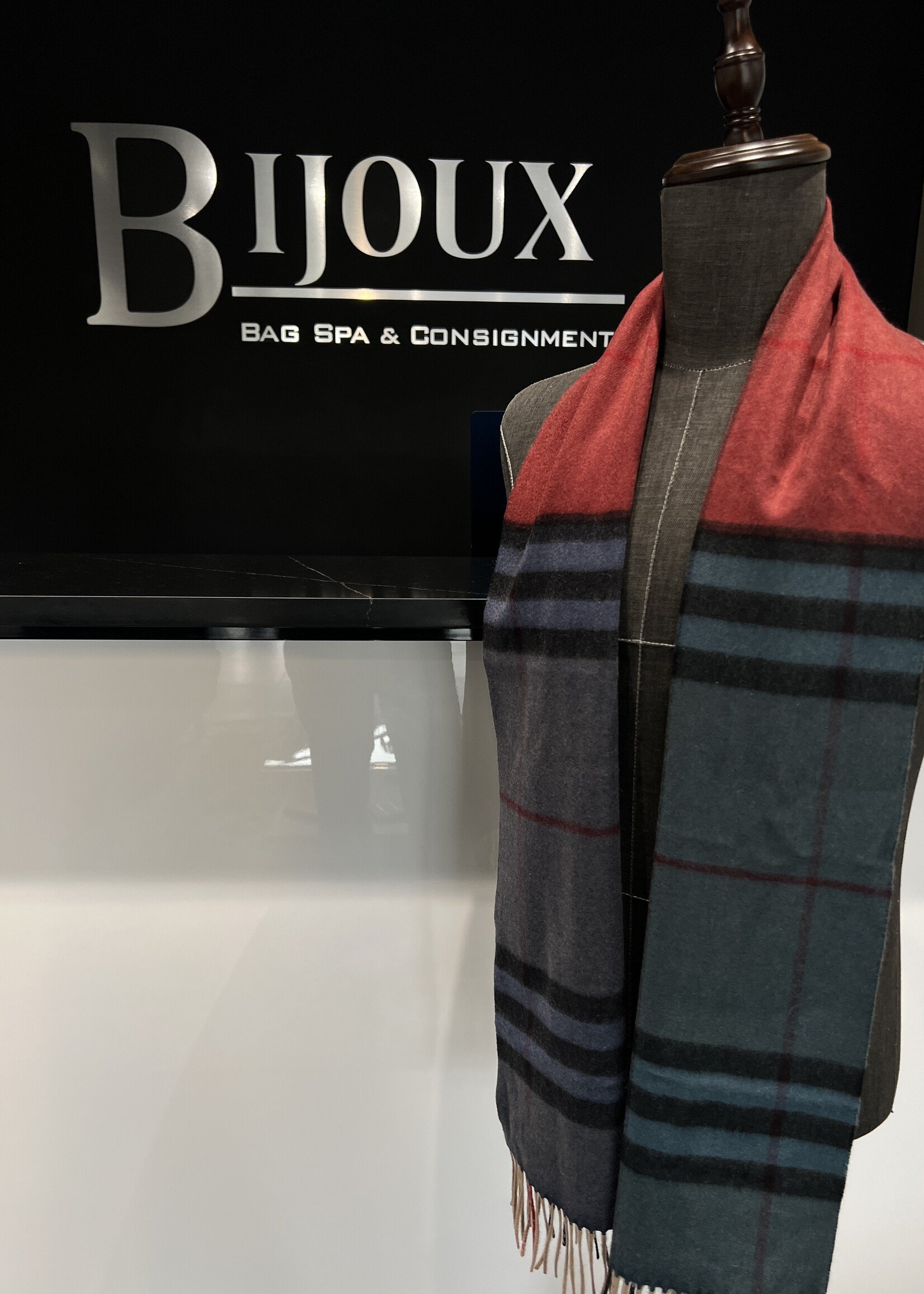 Burberry Burberry Reversible Wool Scarf