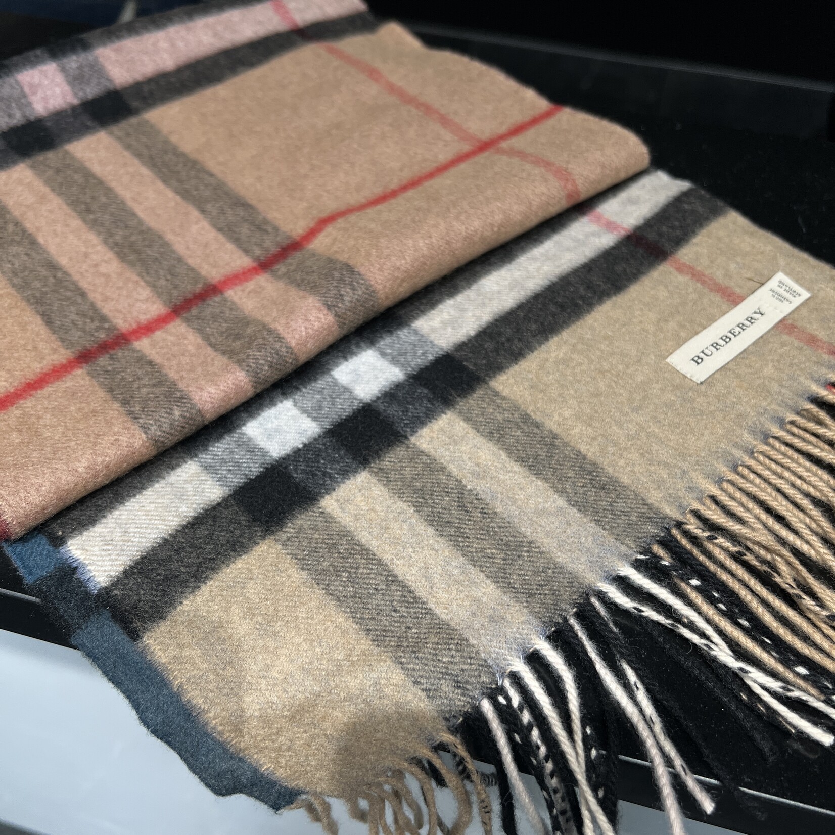 Burberry Burberry Reversible Wool Scarf