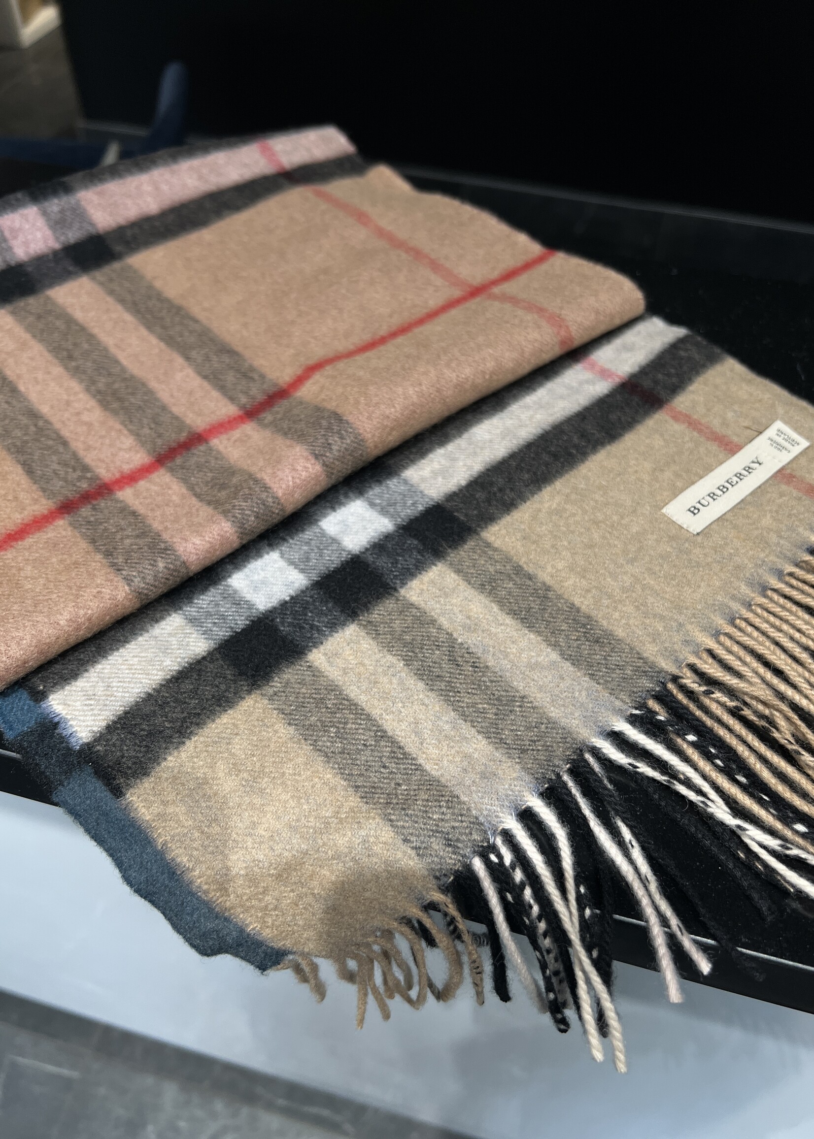 Burberry Burberry Reversible Wool Scarf