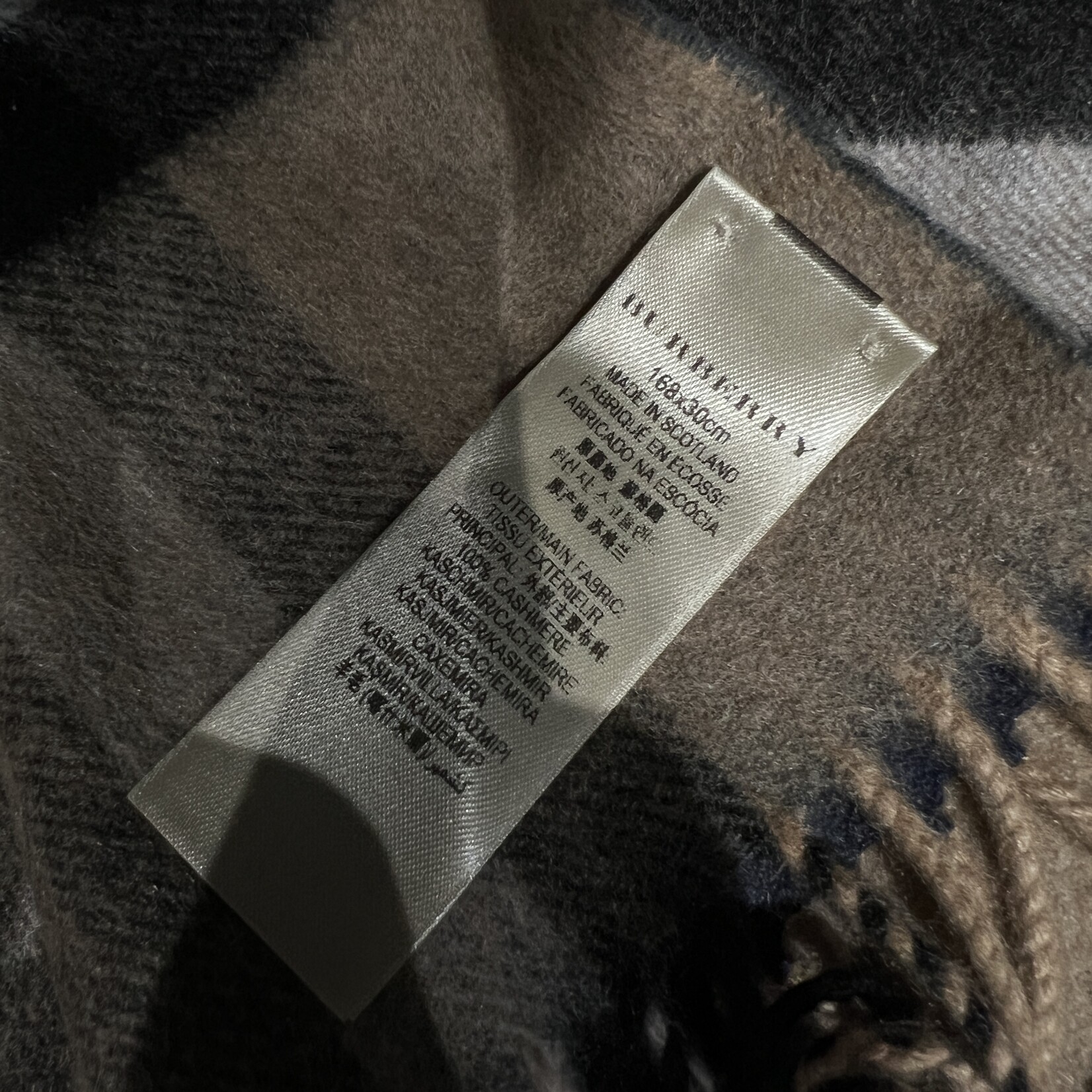Burberry Burberry Reversible Wool Scarf