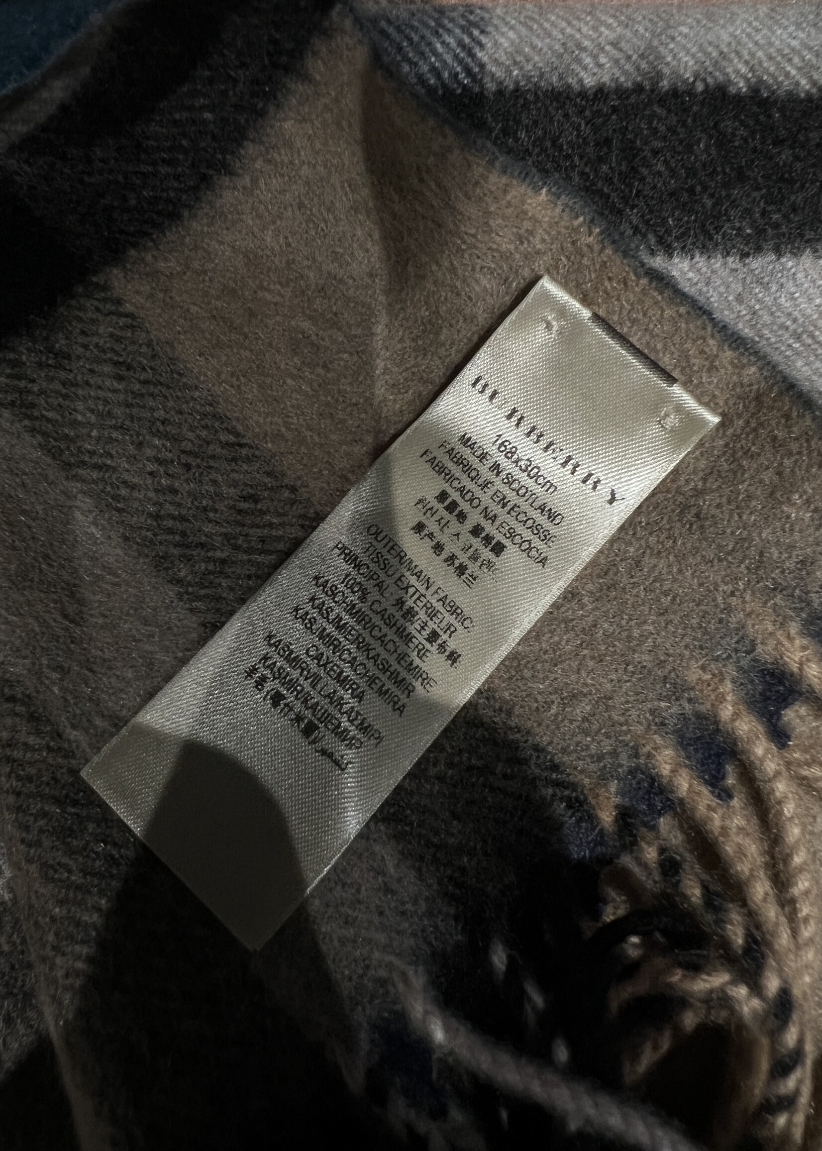 Burberry Burberry Reversible Wool Scarf