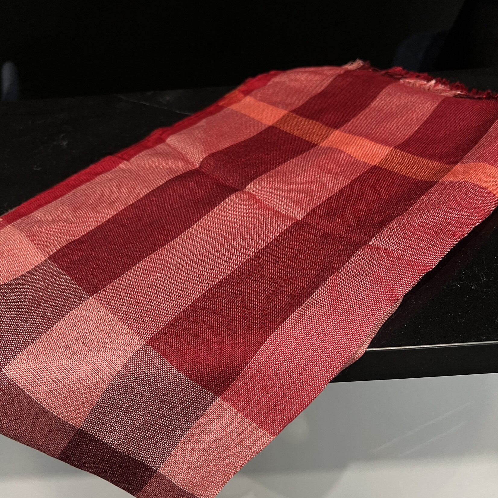 Burberry Burberry Red Cashmere Scarf