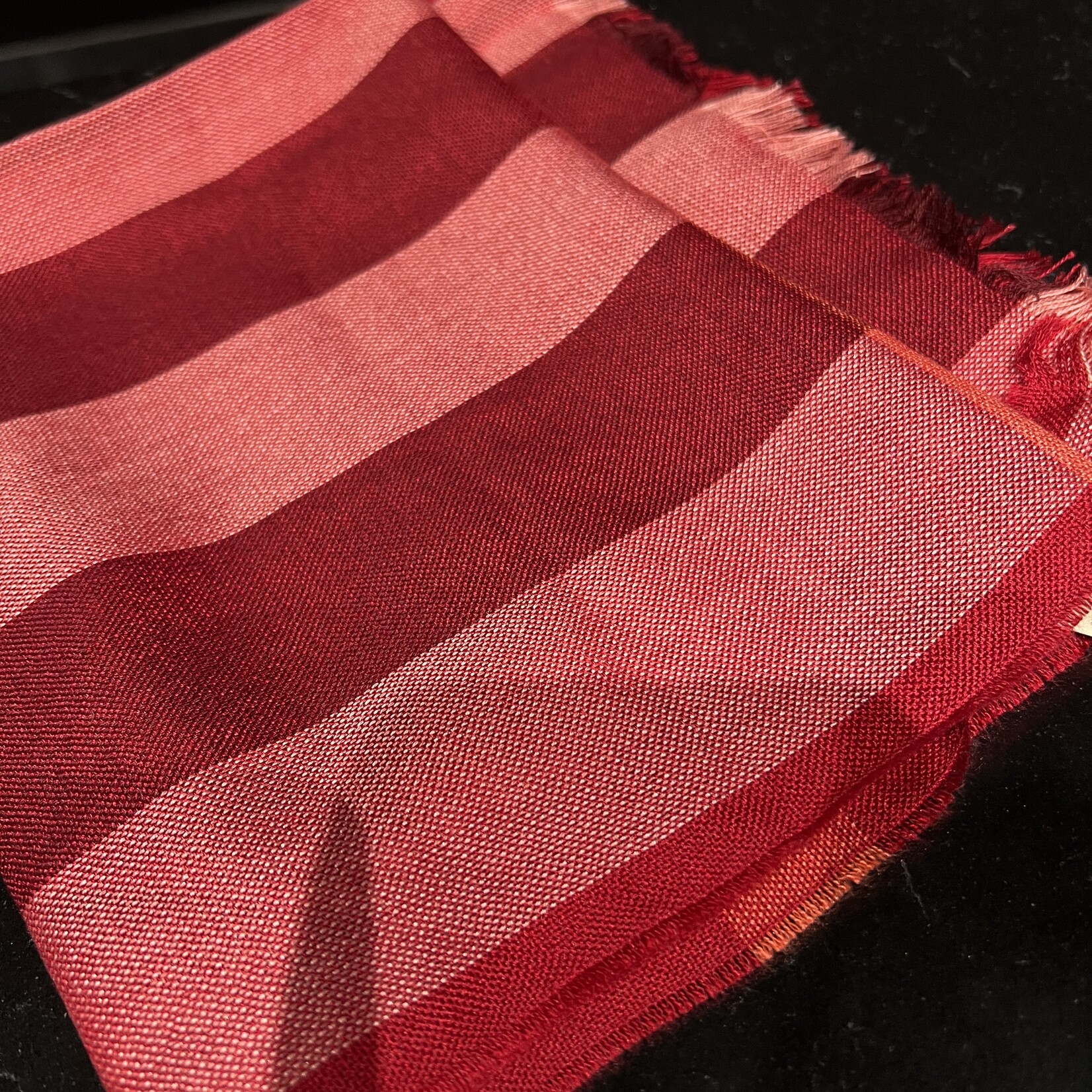 Burberry Burberry Red Cashmere Scarf