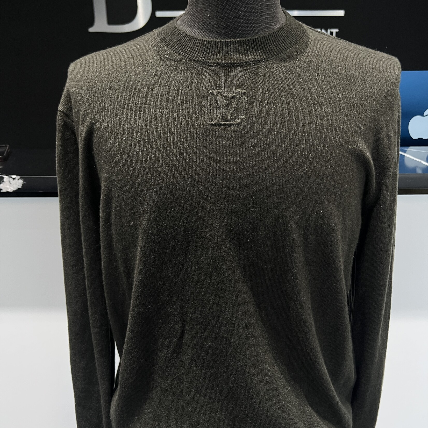 Louis Vuitton SOLD - Louis Vuitton LVSE Embossed Crew Neck- Green