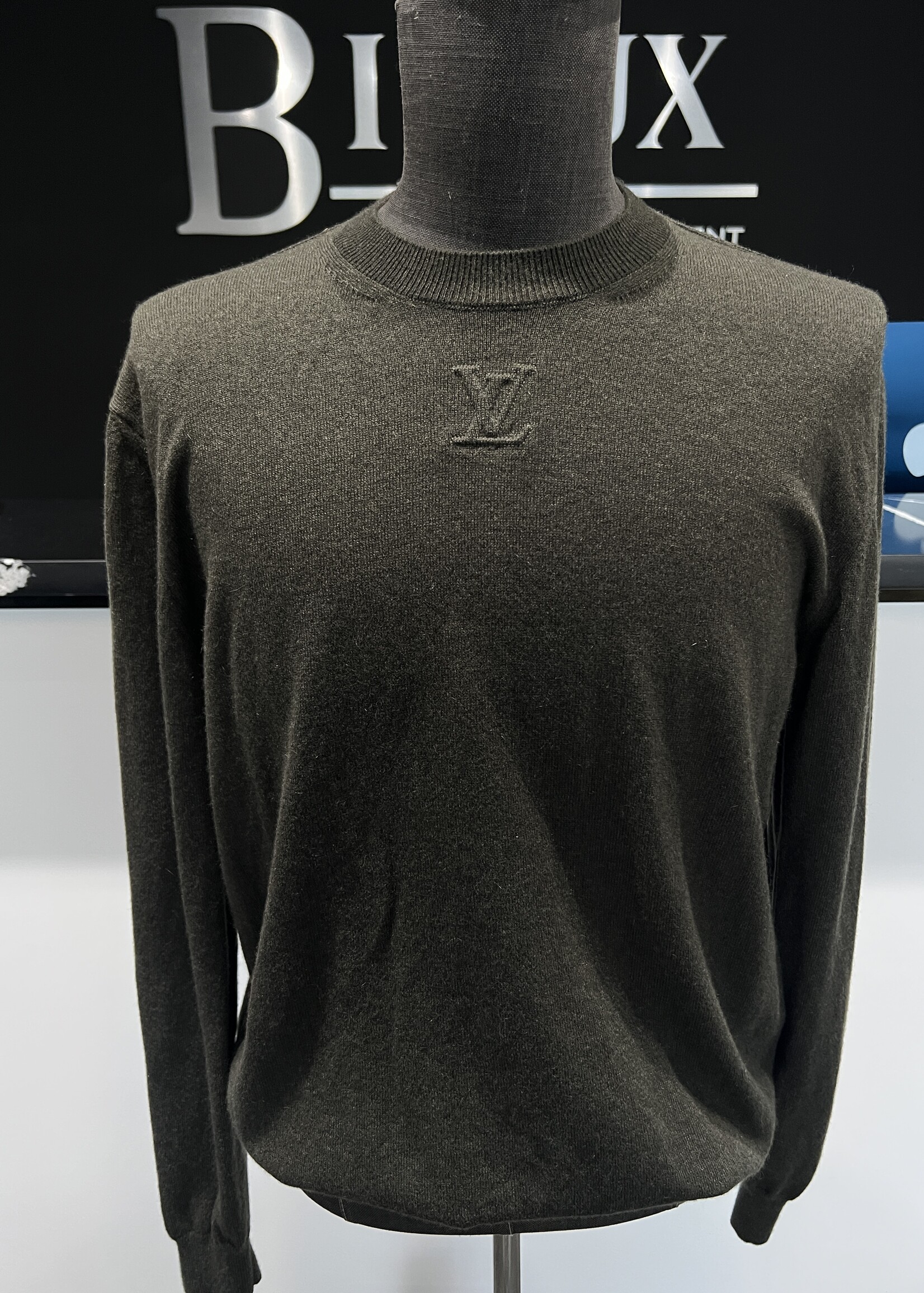 Louis Vuitton SOLD - Louis Vuitton LVSE Embossed Crew Neck- Green