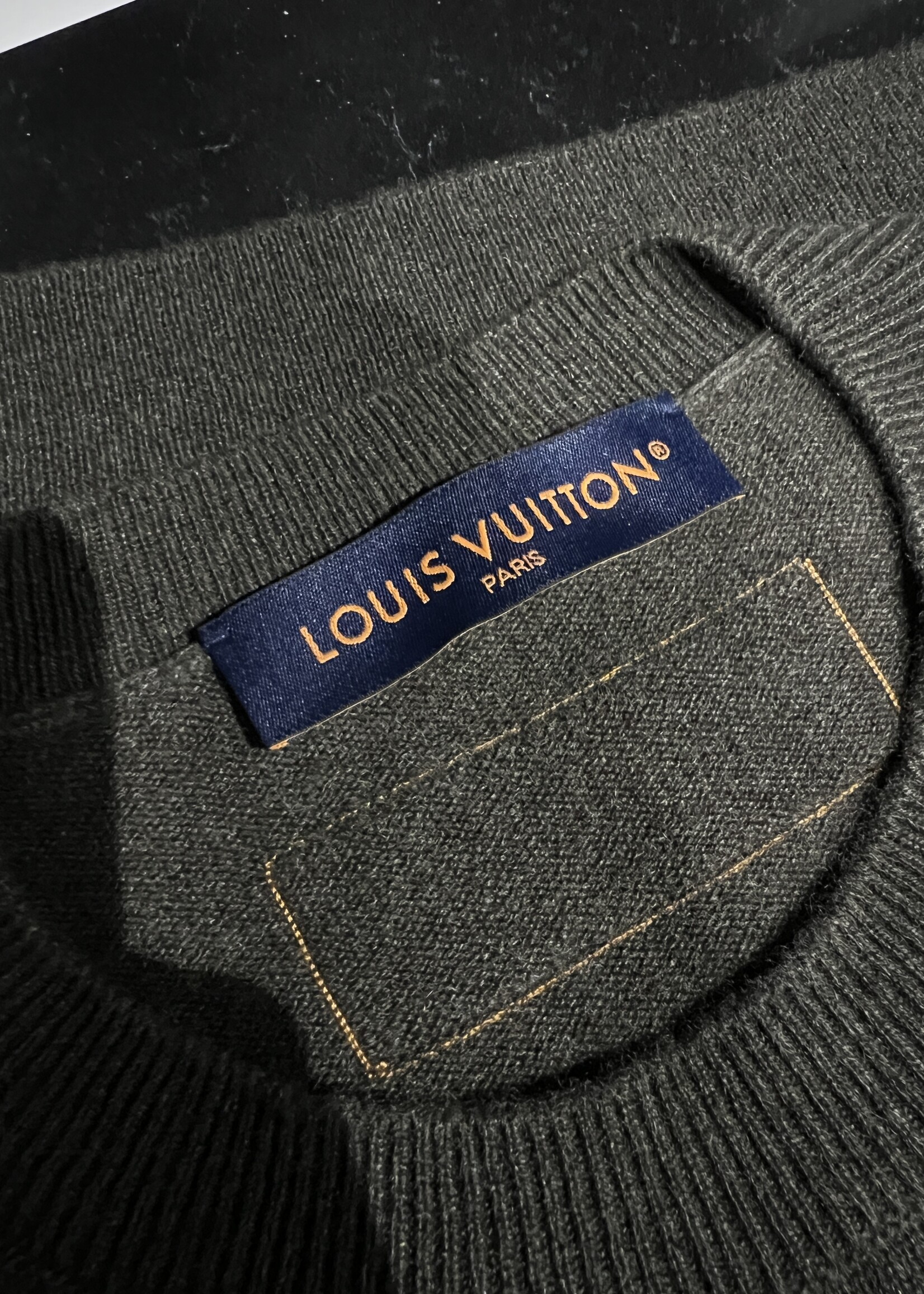 Louis Vuitton SOLD - Louis Vuitton LVSE Embossed Crew Neck- Green