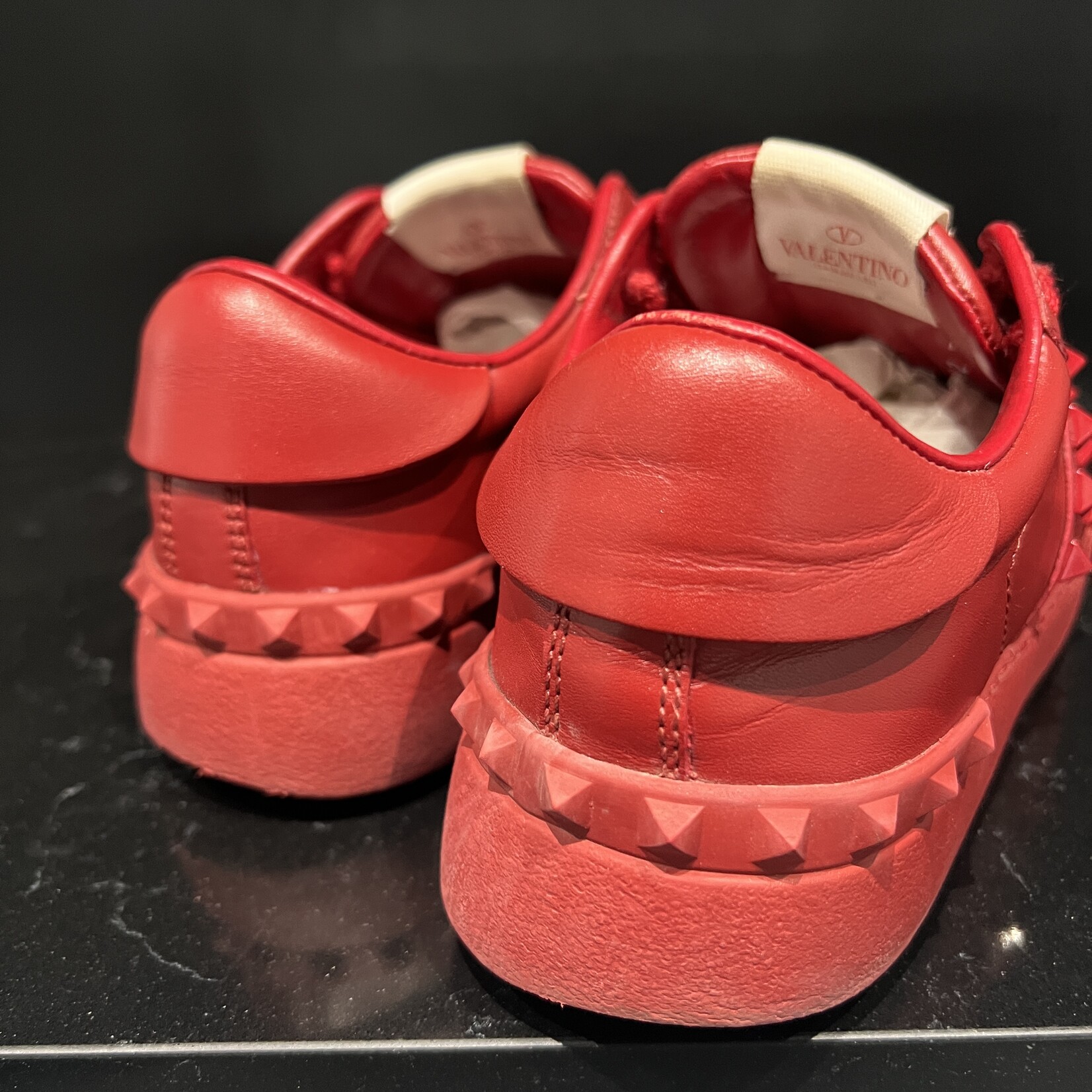 Valentino Valentino Studded Sneakers Red - 36.5