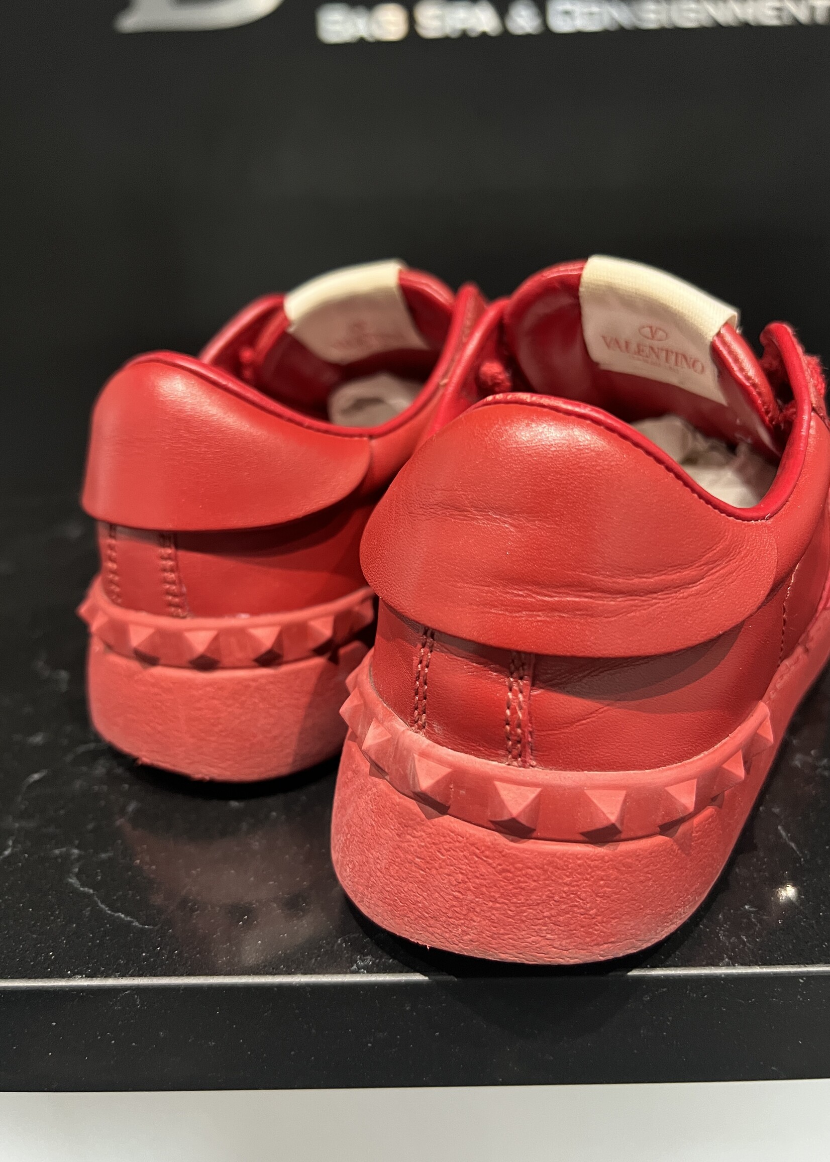 Valentino Valentino Studded Sneakers Red - 36.5