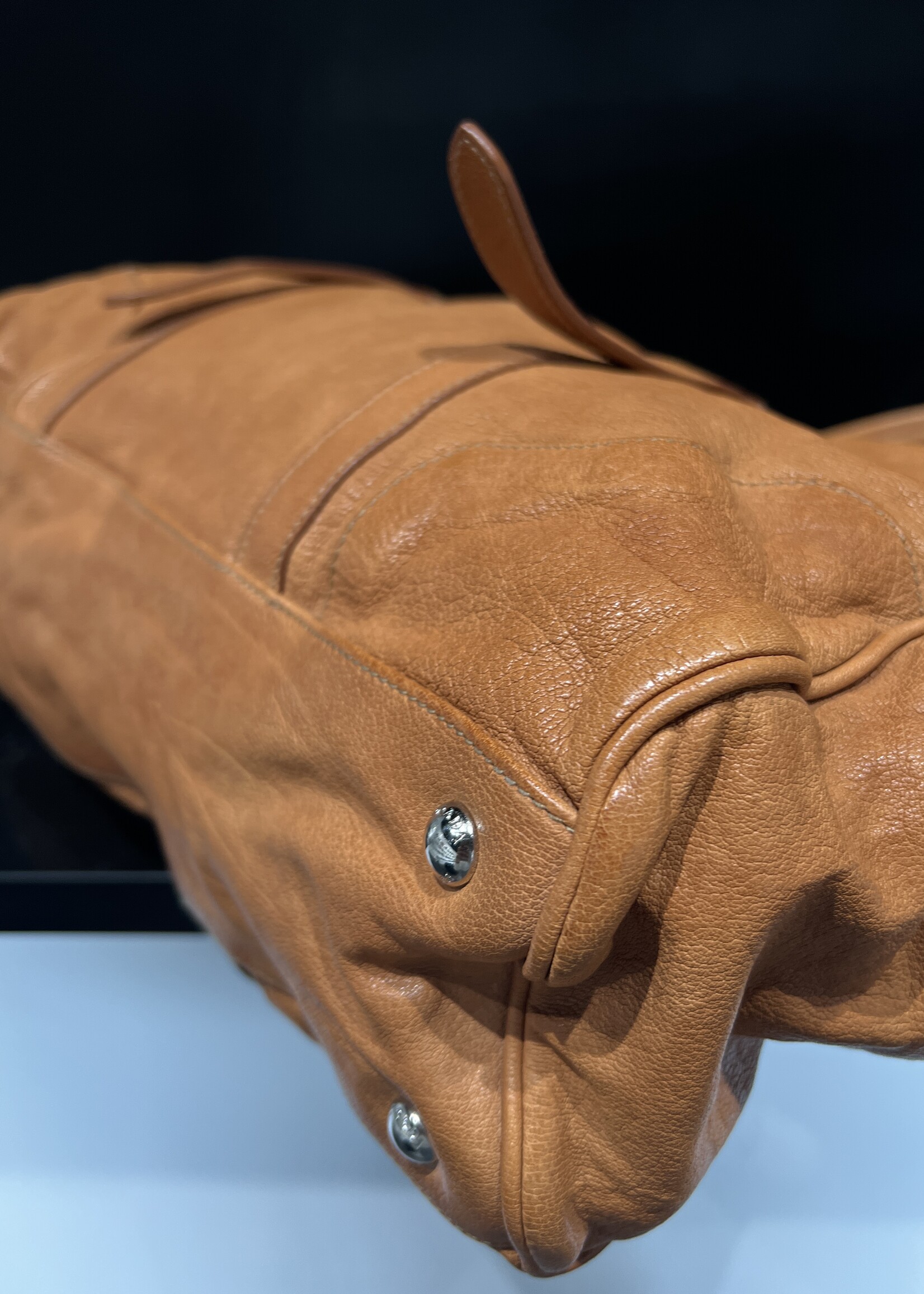 Prada SOLD - Prada Washed Buffalo Frame Bag