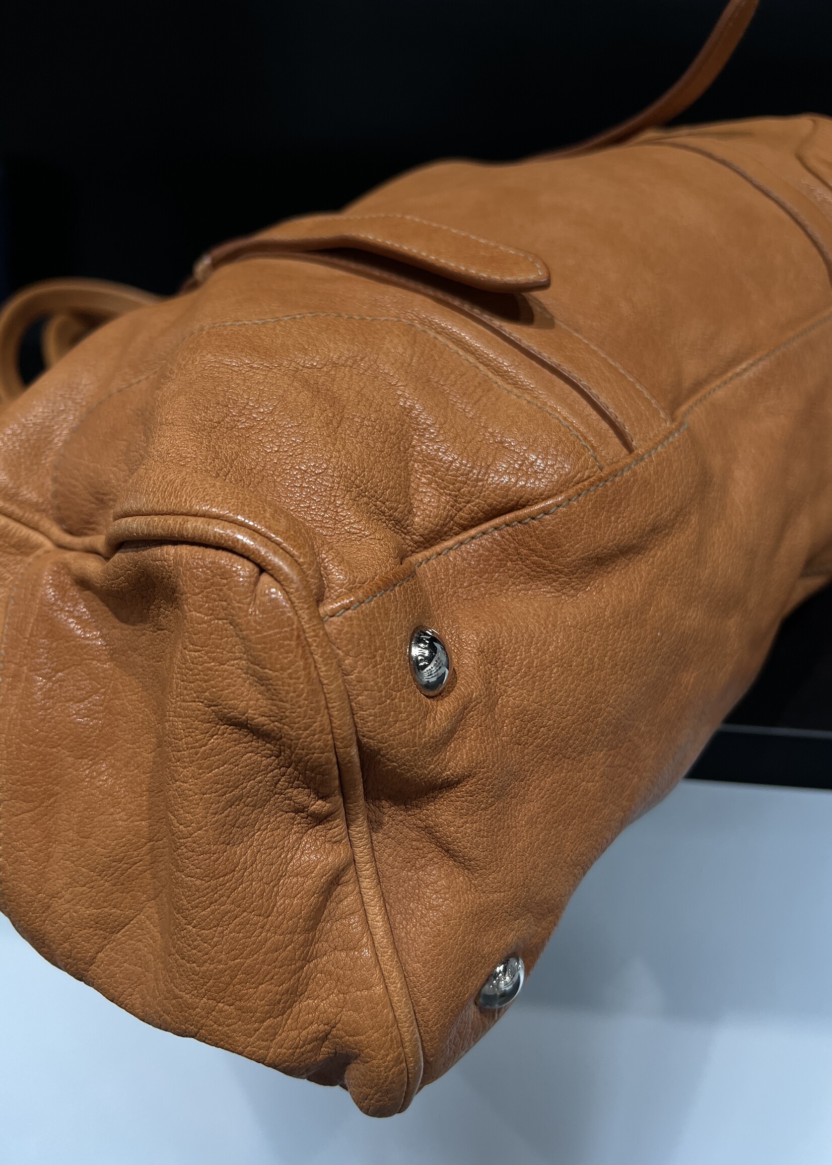 Prada SOLD - Prada Washed Buffalo Frame Bag